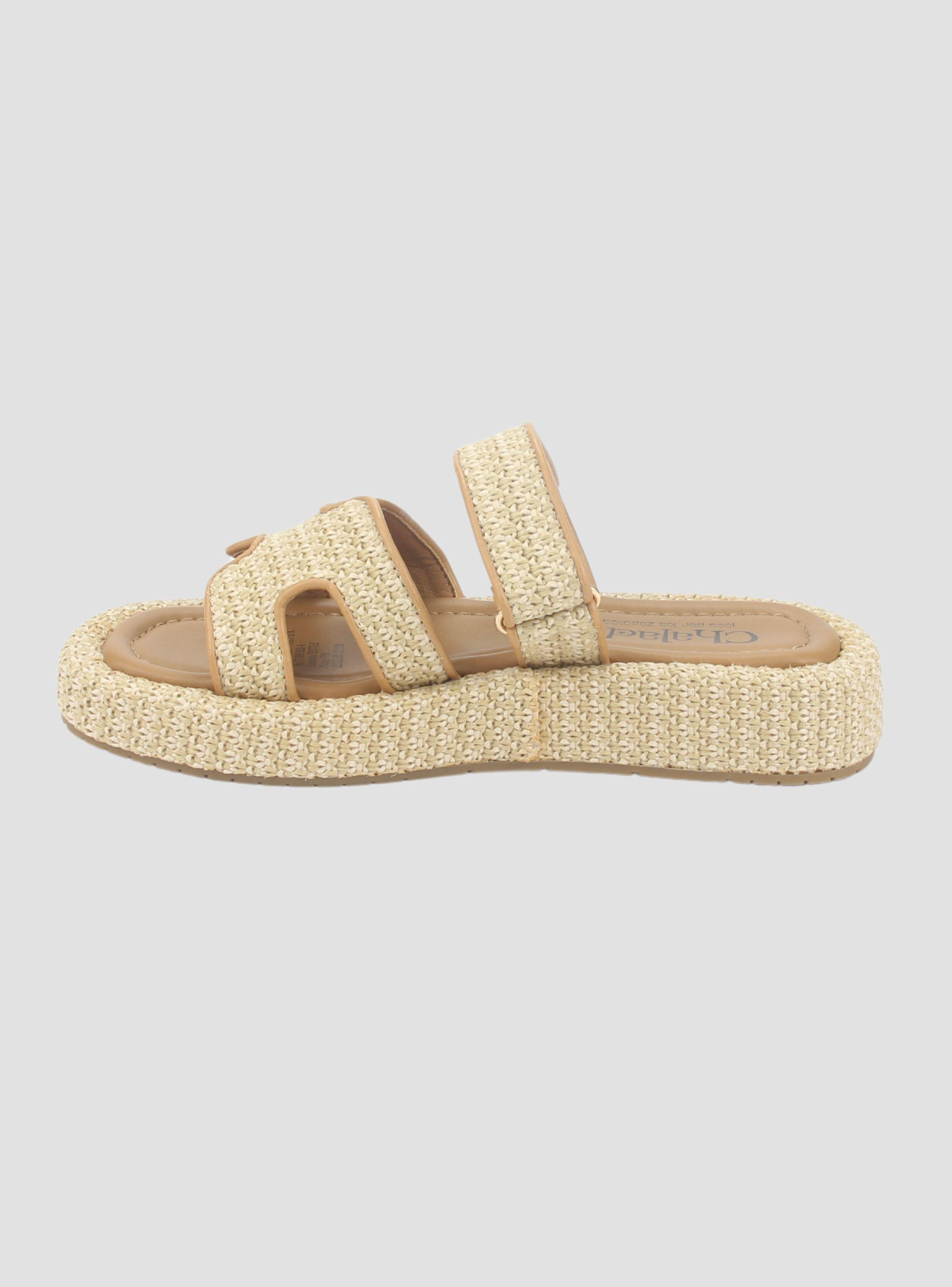 Sandalia Chalada Mujer Yukonl-17 Beige Plataforma Poki-1