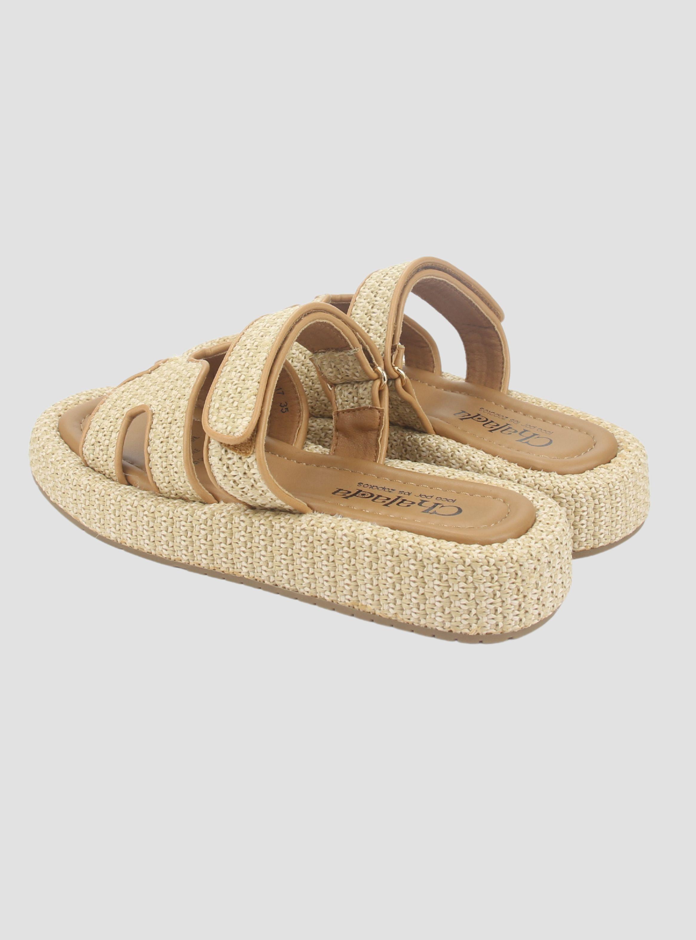 Sandalia Chalada Mujer Yukonl-17 Beige Plataforma Poki-5