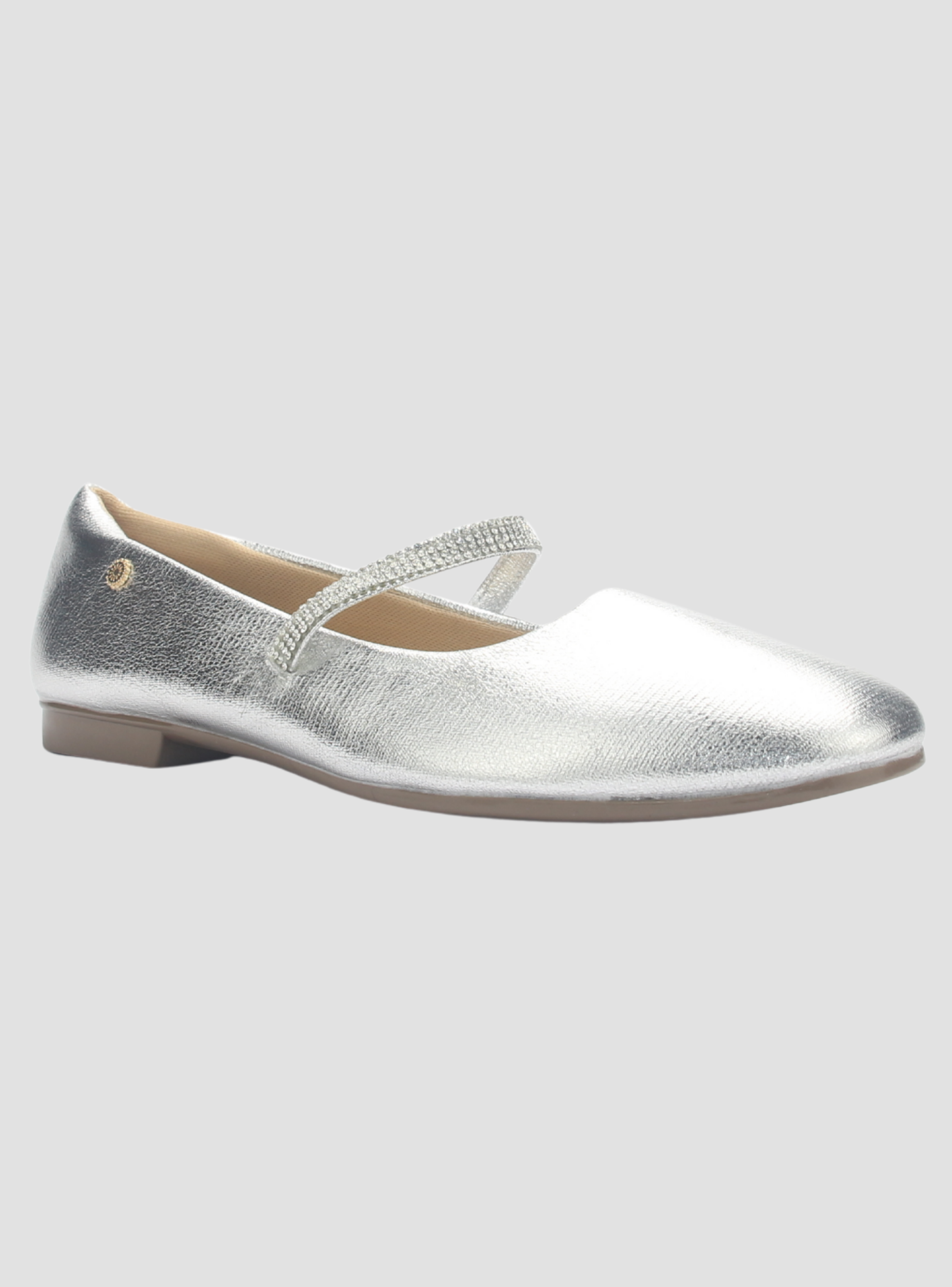 Ballerina Mujer Chalada Nazzer-8 Plateado Casual-2