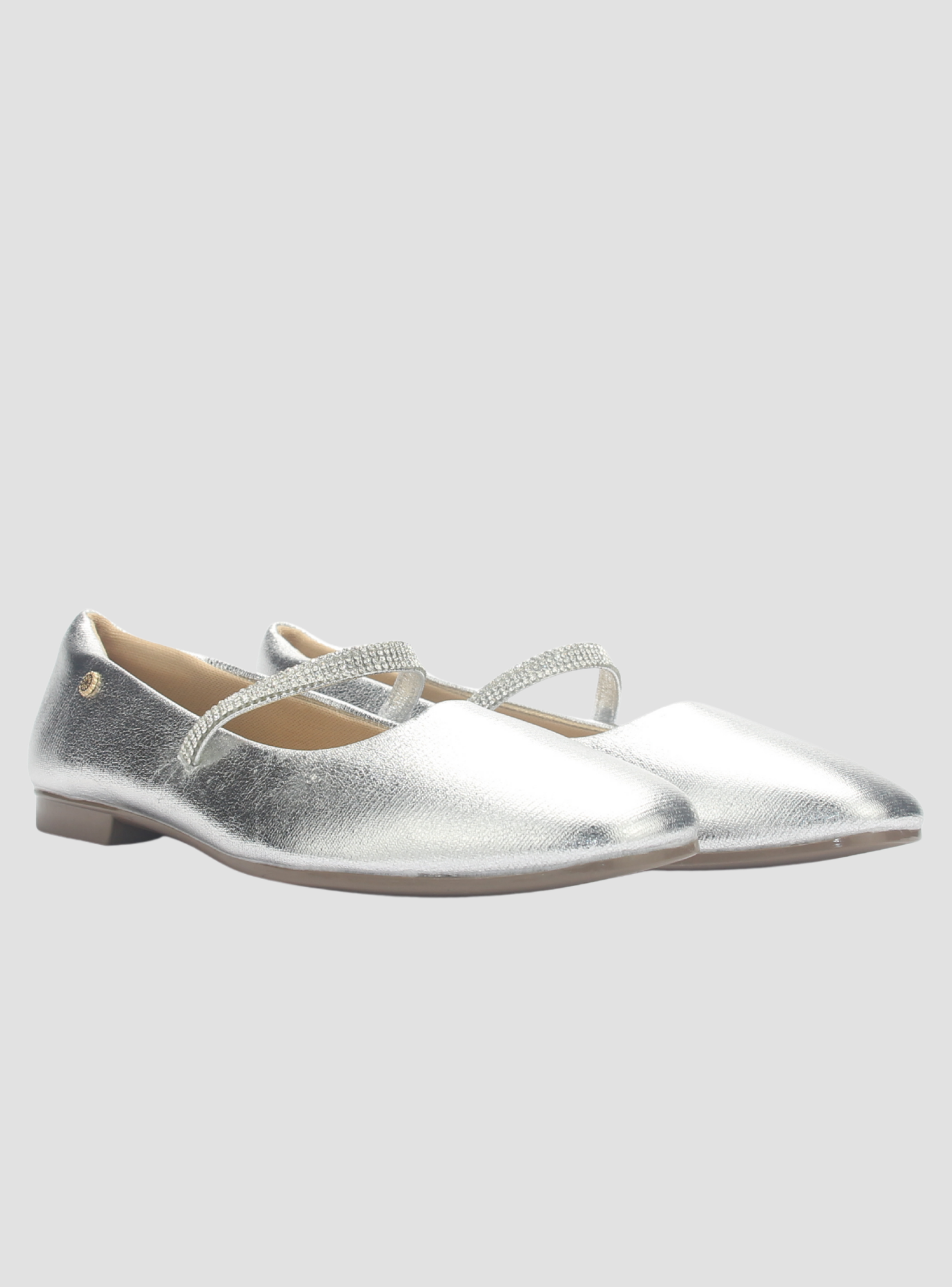 Ballerina Mujer Chalada Nazzer-8 Plateado Casual-4