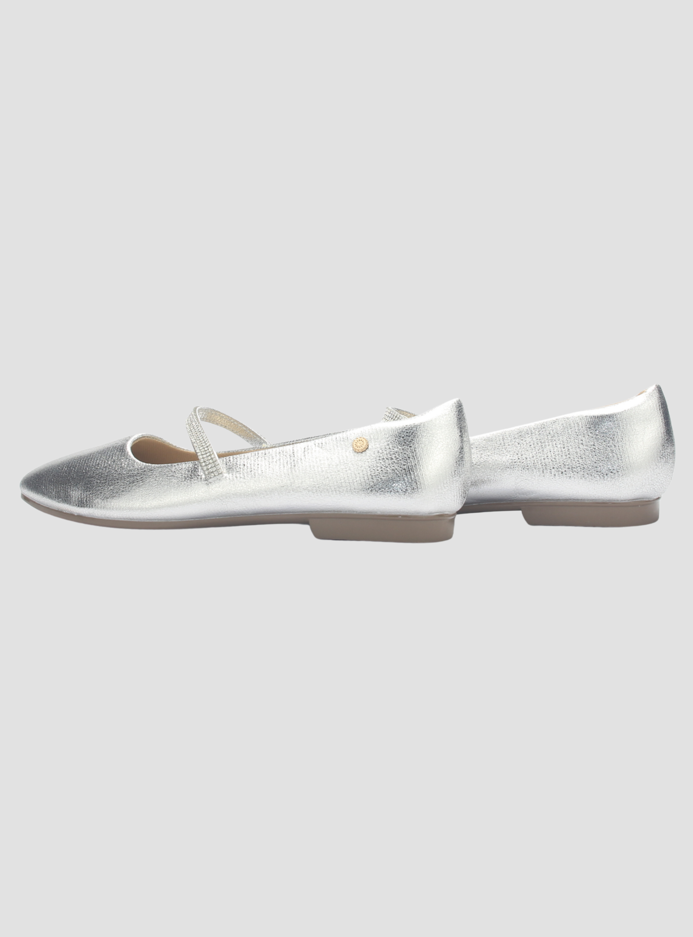 Ballerina Mujer Chalada Nazzer-8 Plateado Casual-5