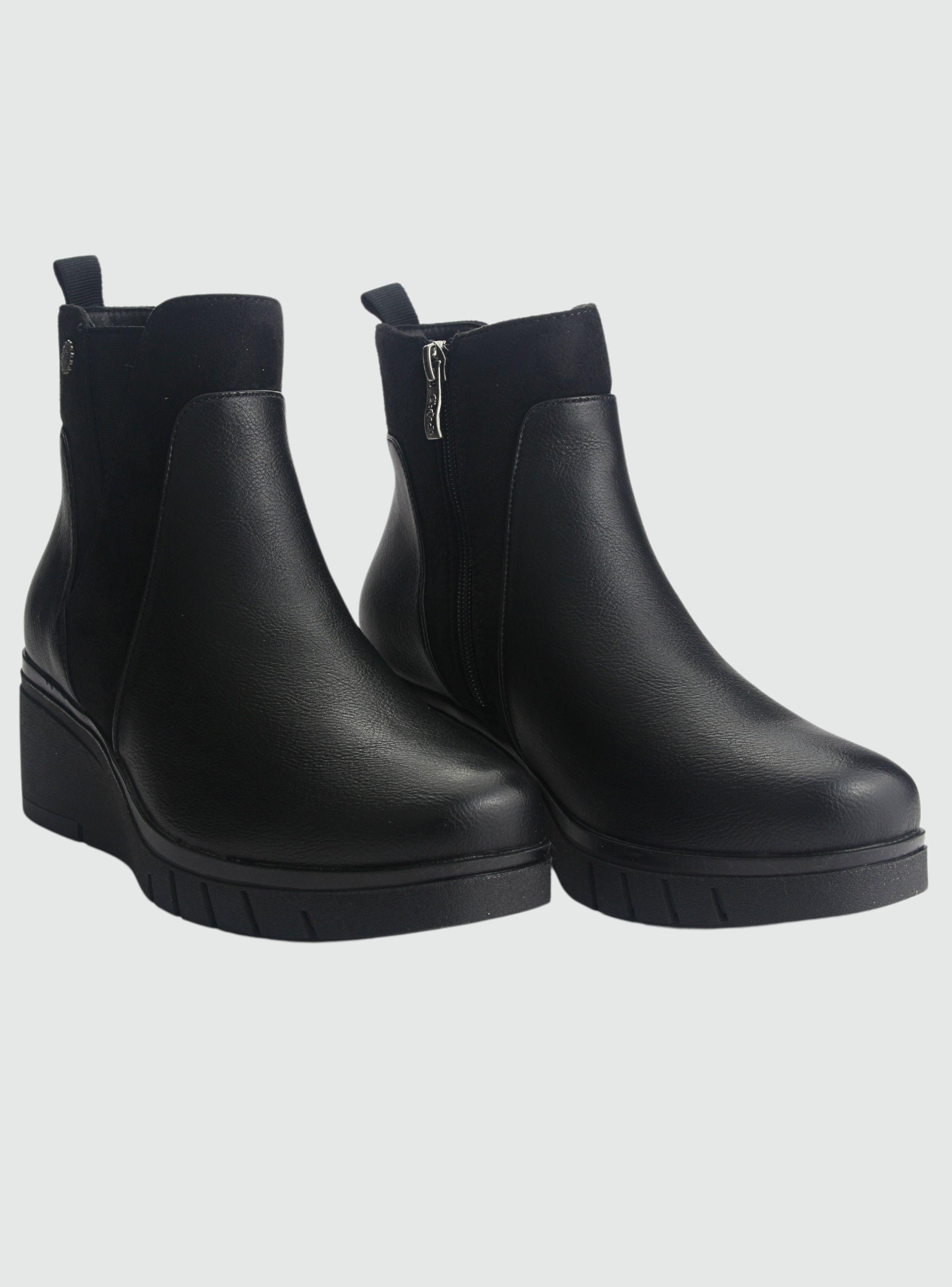Botin Chalada Mujer Wedgenew-1 Negro Casual-4