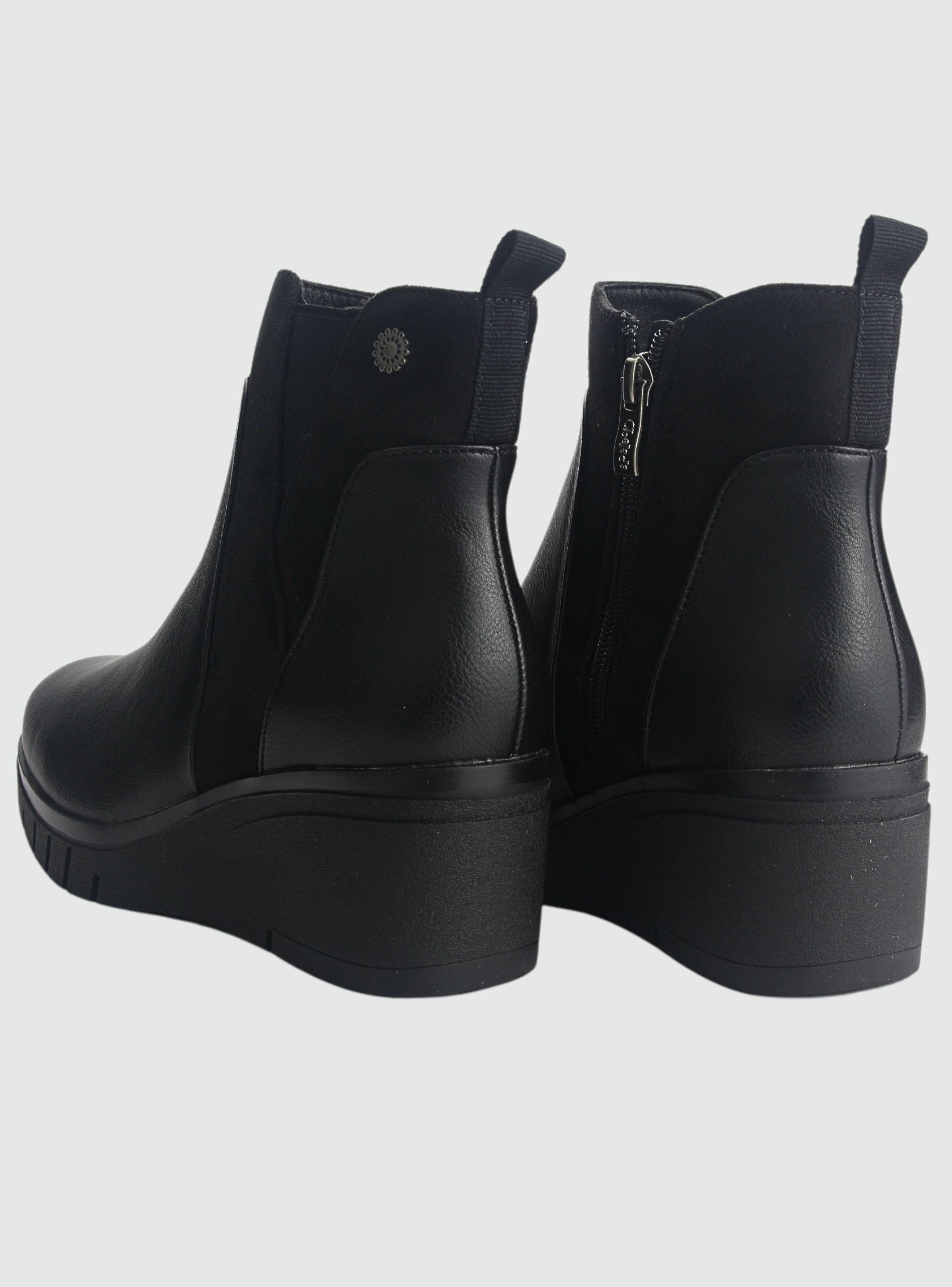 Botin Chalada Mujer Wedgenew-1 Negro Casual-5