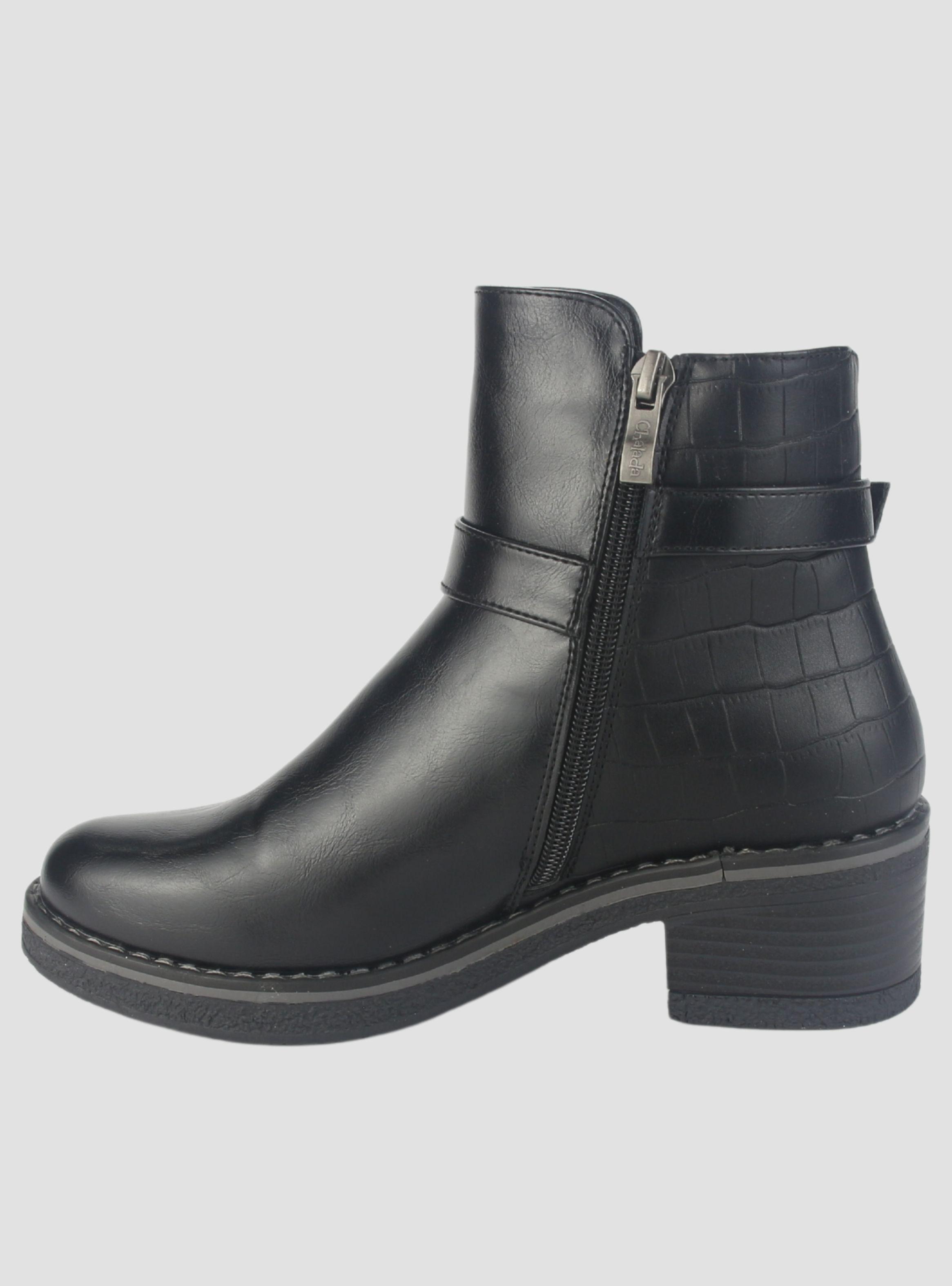 Botin Chalada Mujer Brike-1 Negro Casual-1
