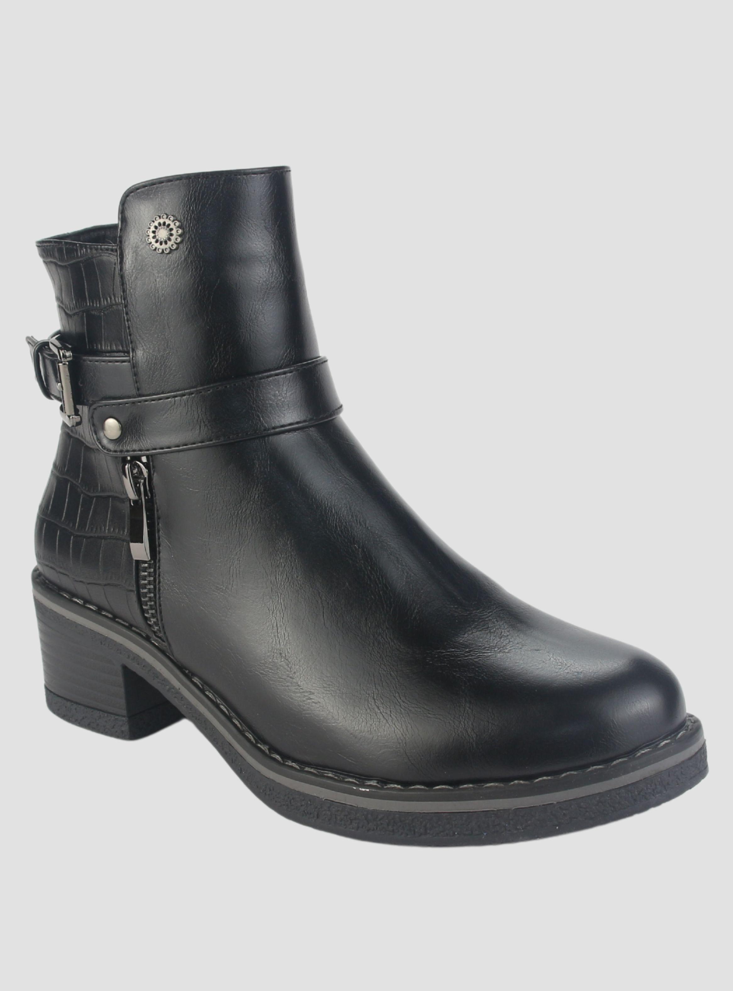 Botin Chalada Mujer Brike-1 Negro Casual-2