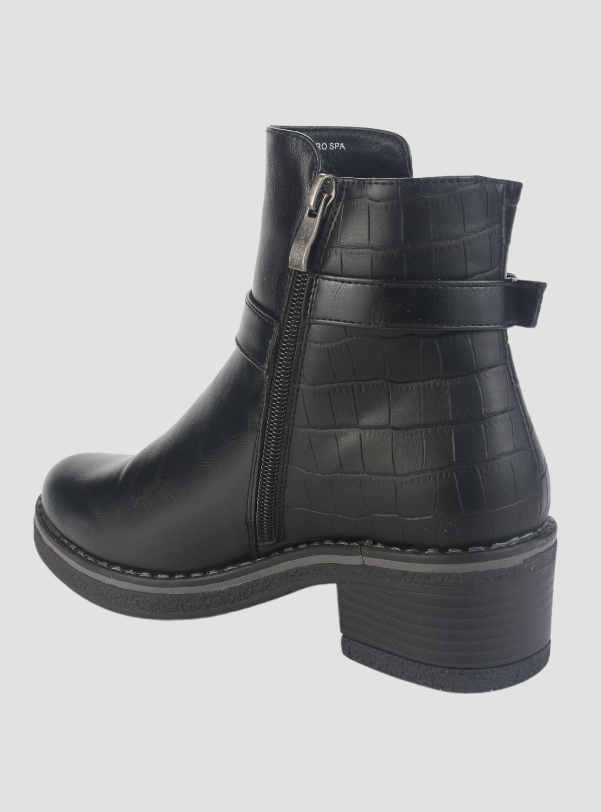 Botin Chalada Mujer Brike-1 Negro Casual-3