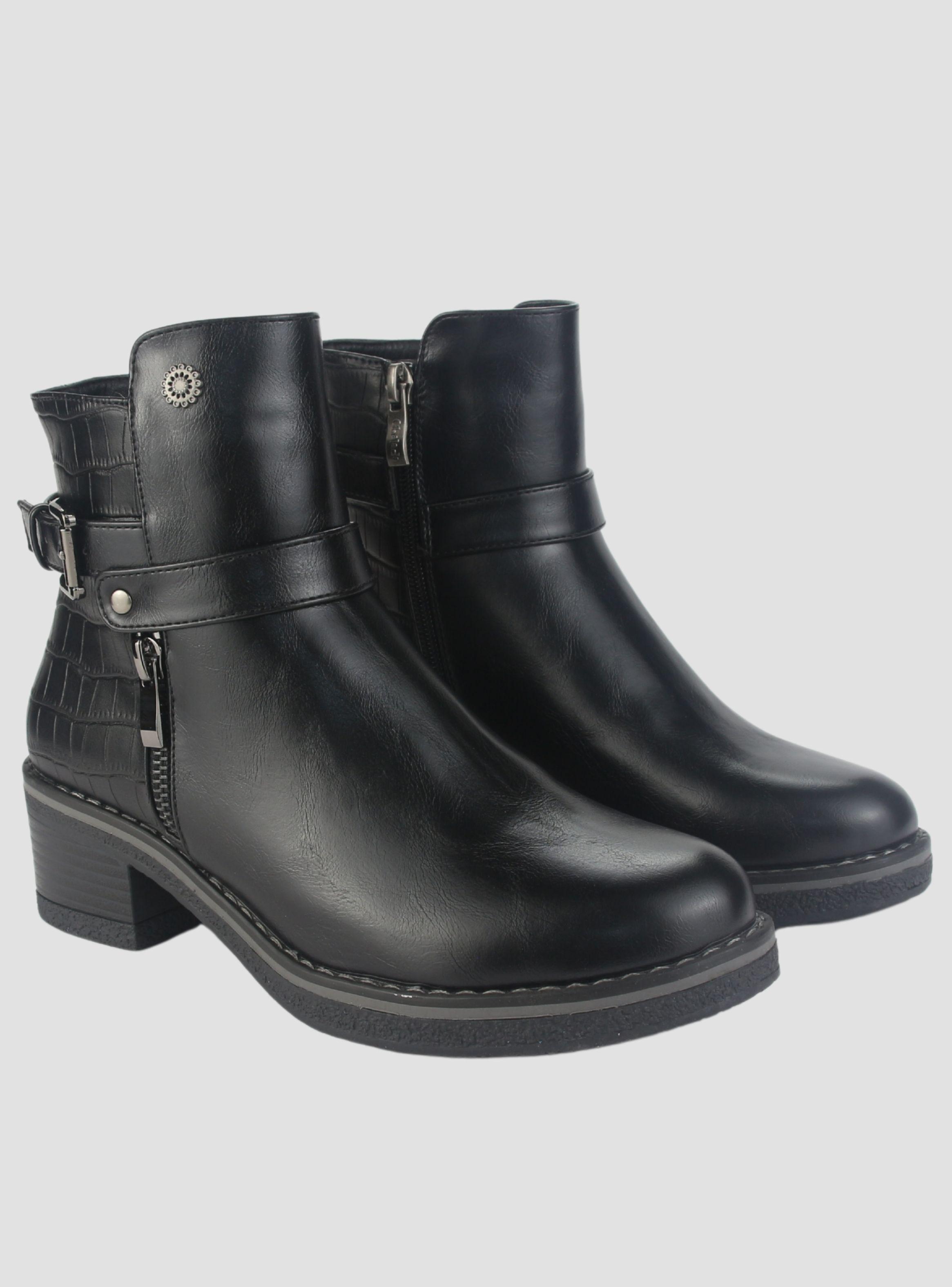 Botin Chalada Mujer Brike-1 Negro Casual-4