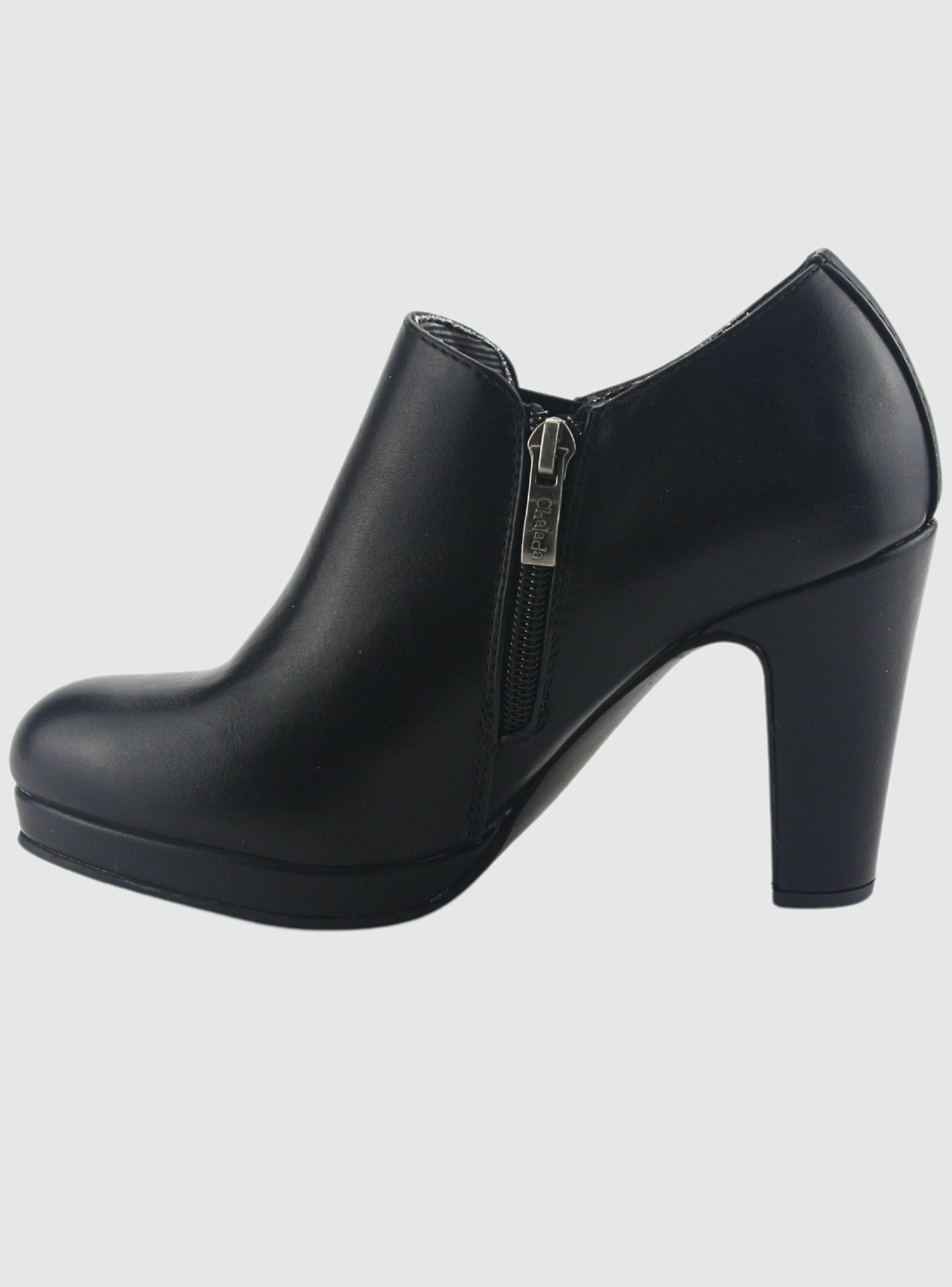 Botin Chalada Mujer Bambina-23 Negro Casual-1