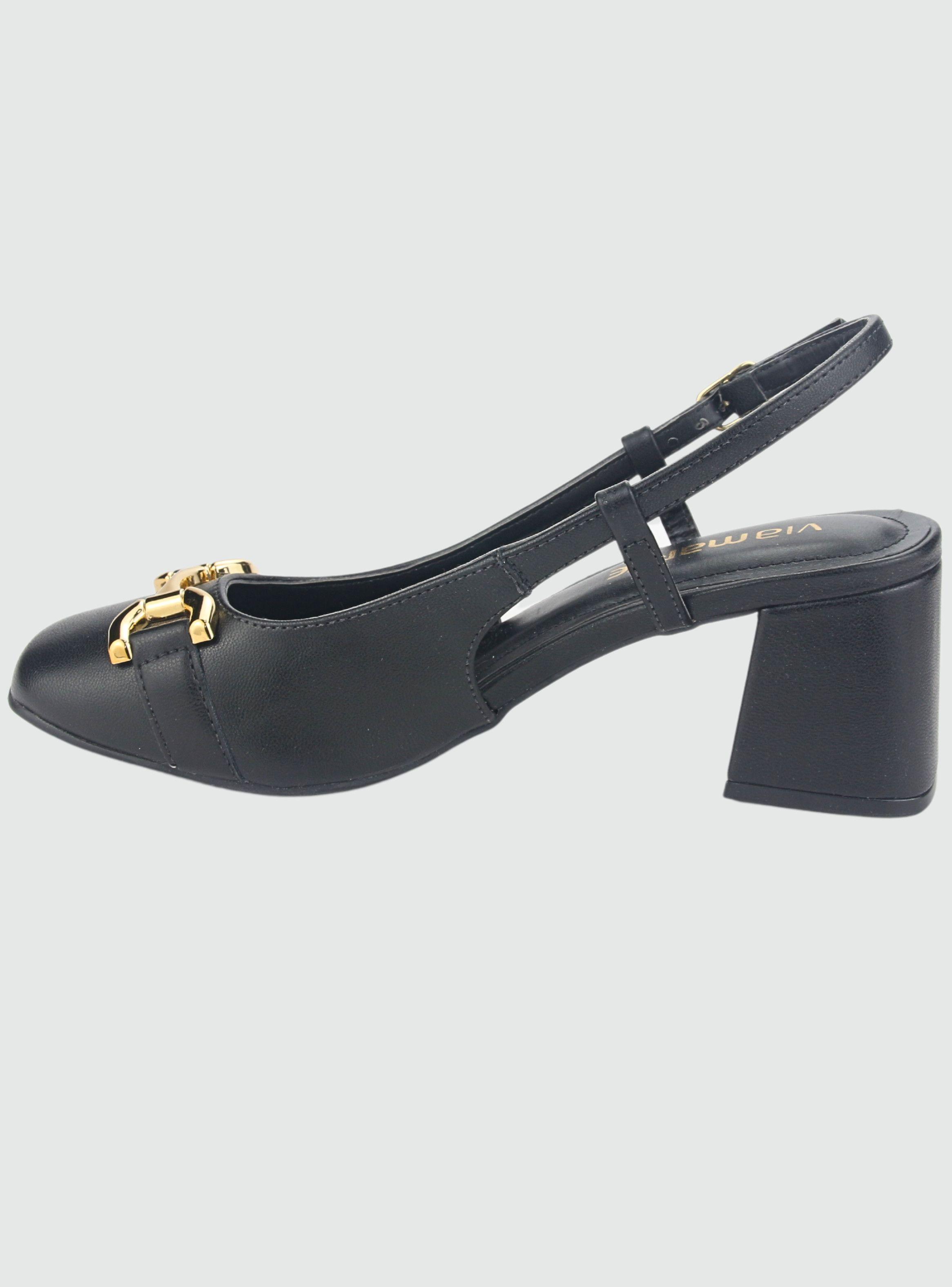Zapato Via Marte Mujer 23-16805 N Preto Casual-1