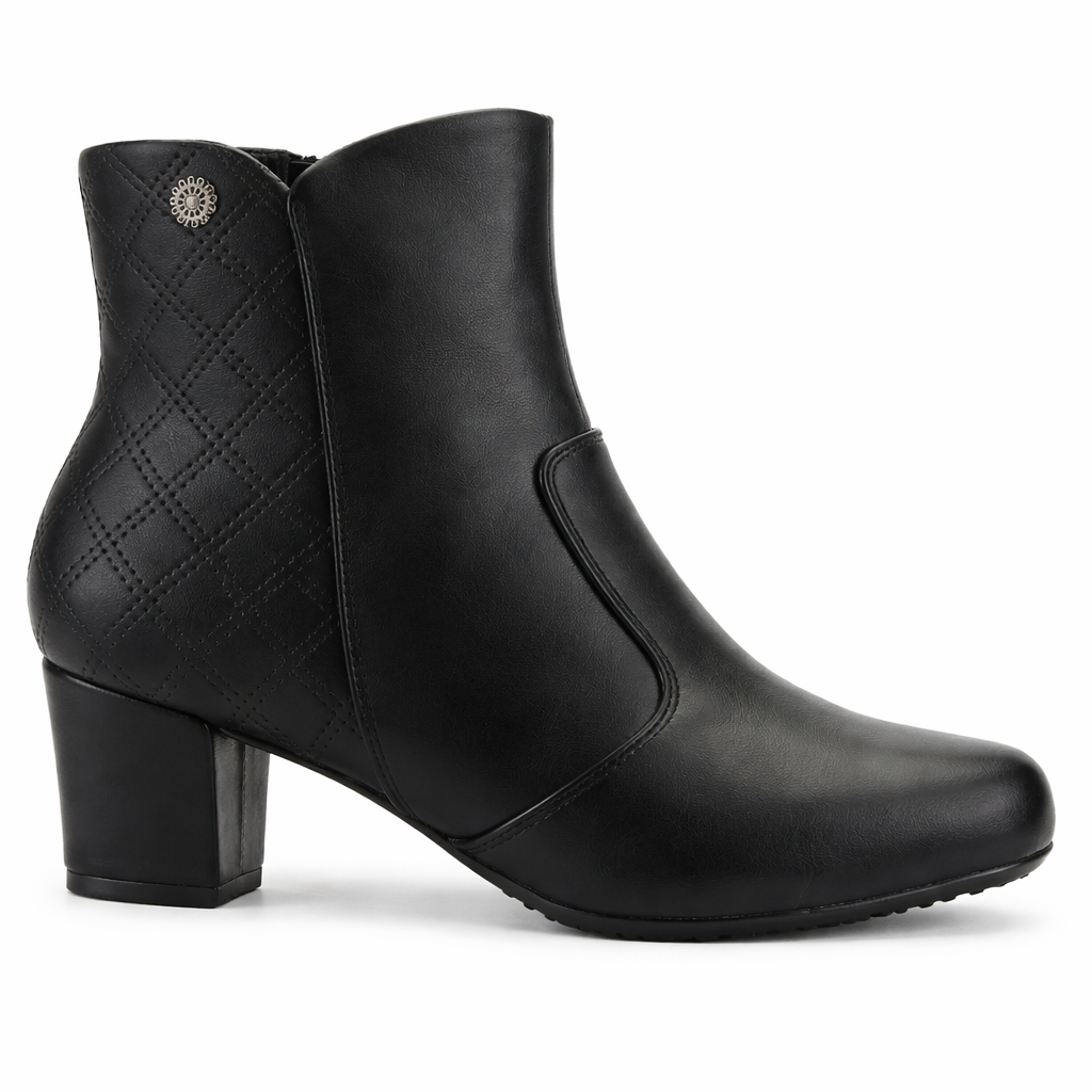 Botin Negro Mujer Casual Chalada Flexib-0