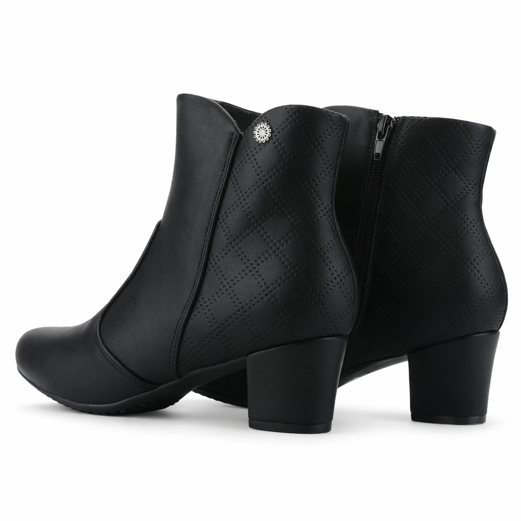Botin Negro Mujer Casual Chalada Flexib-5