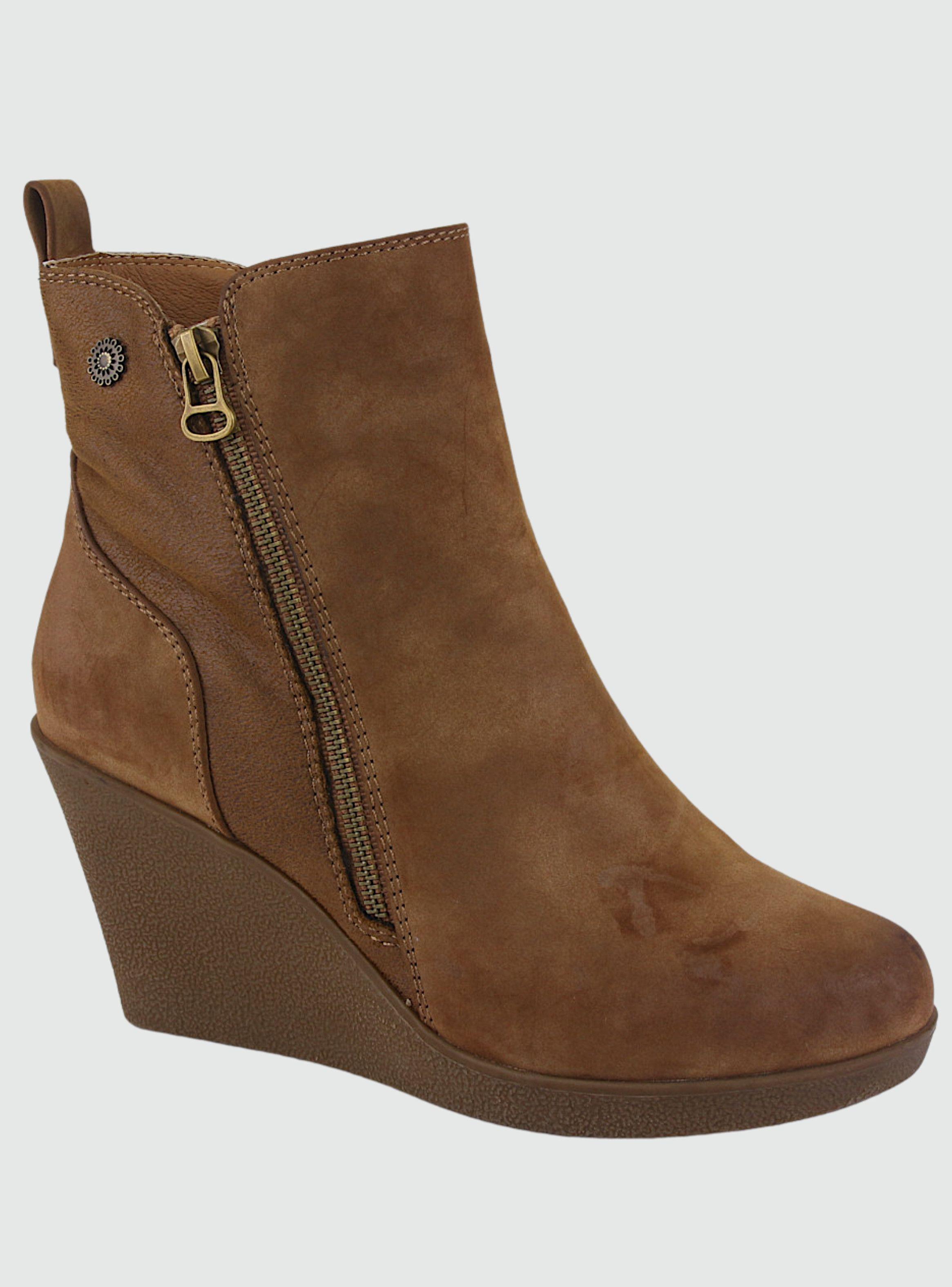 Botin Chalada Mujer Wedge-41 Camel Casual-0