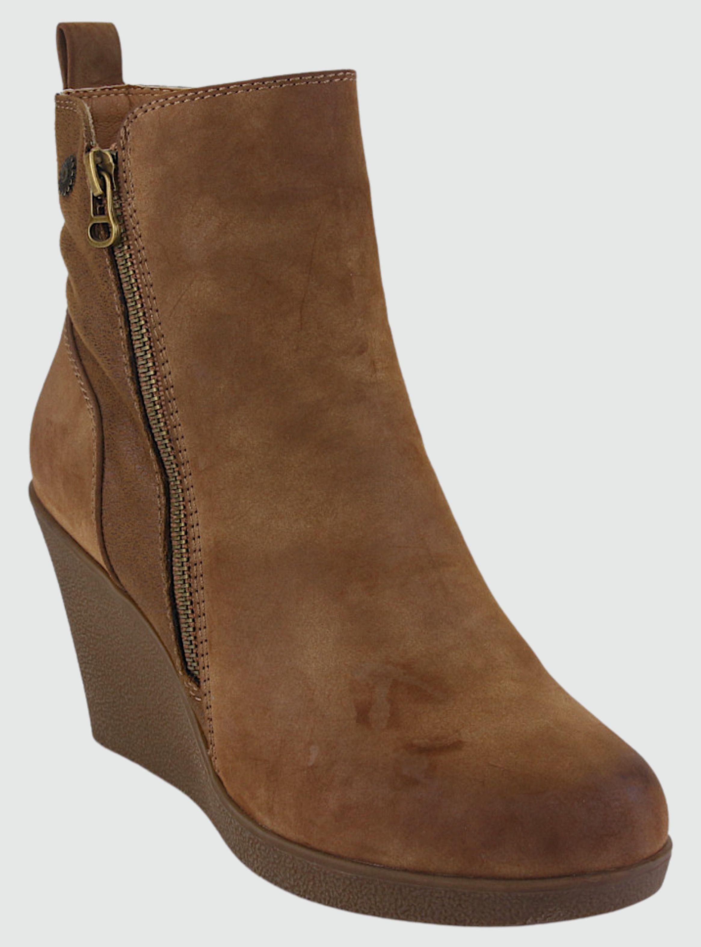 Botin Chalada Mujer Wedge-41 Camel Casual-2