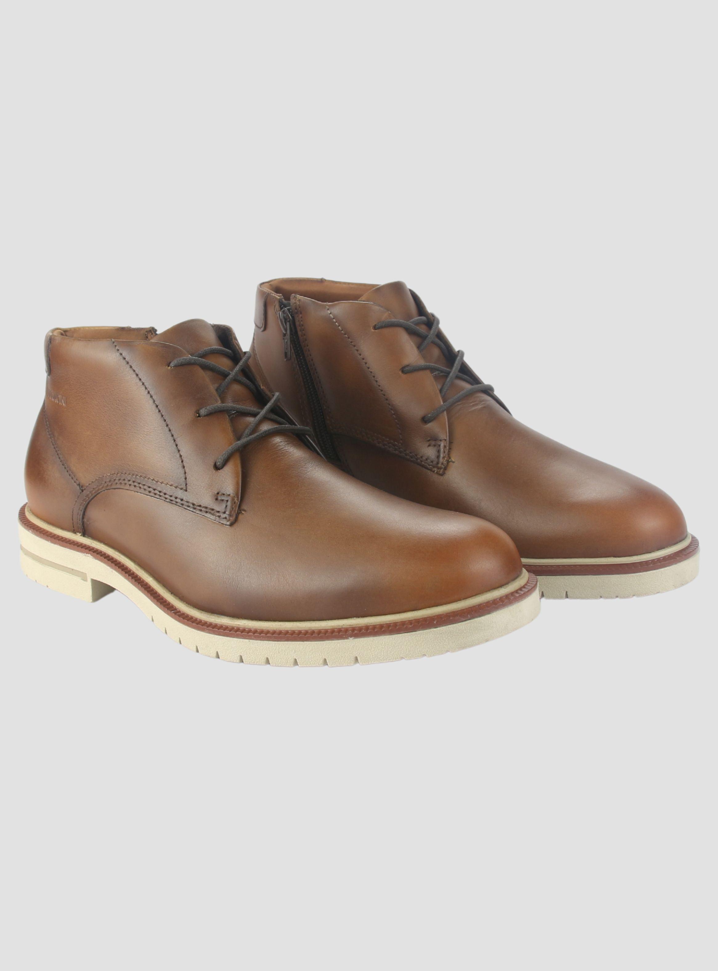 Botin Ferracini Hombre 5437 Firenze Café Claro Casual-4