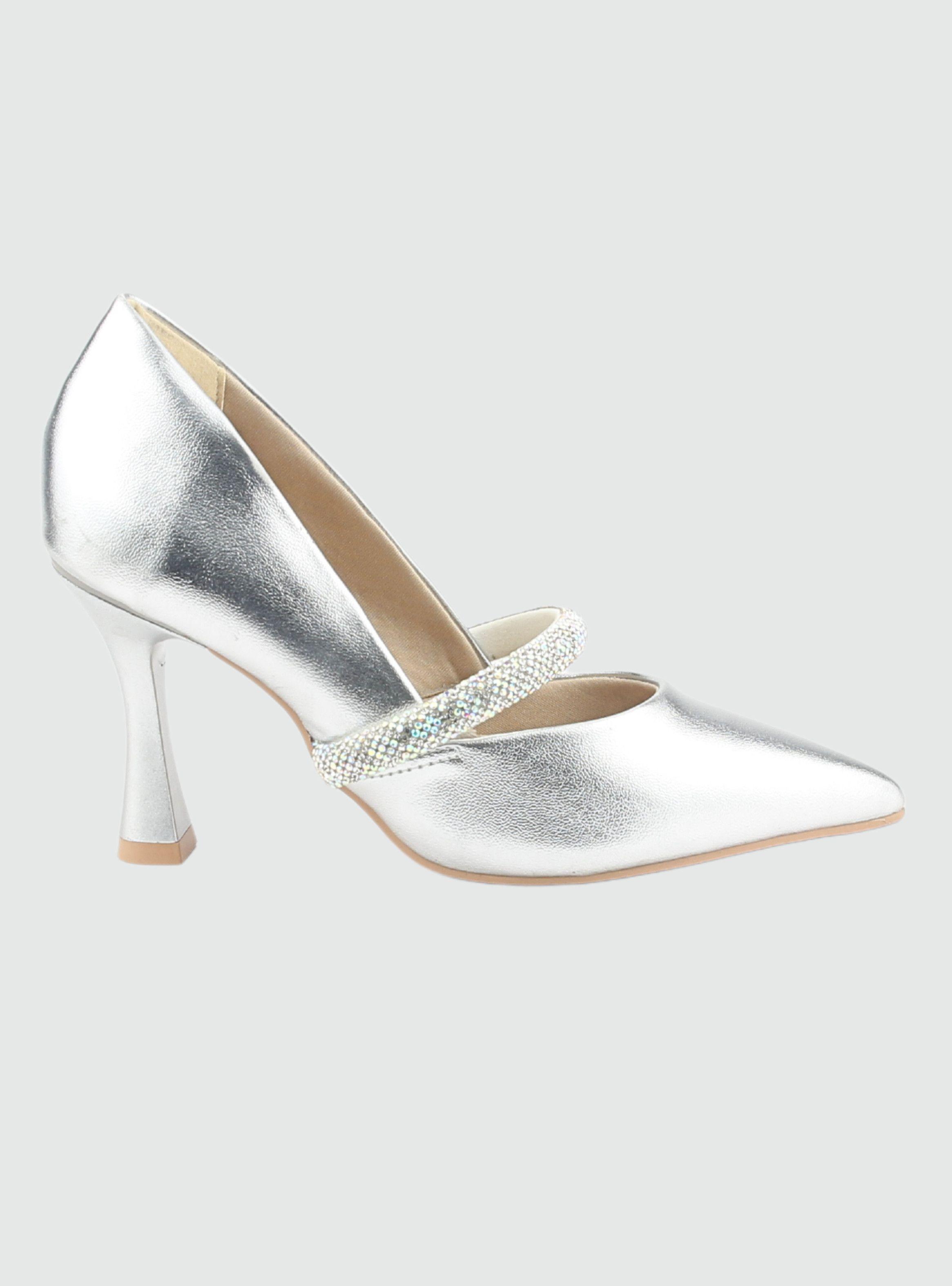 Zapato Ramarim Mujer 2418103 Plateado Casual-0