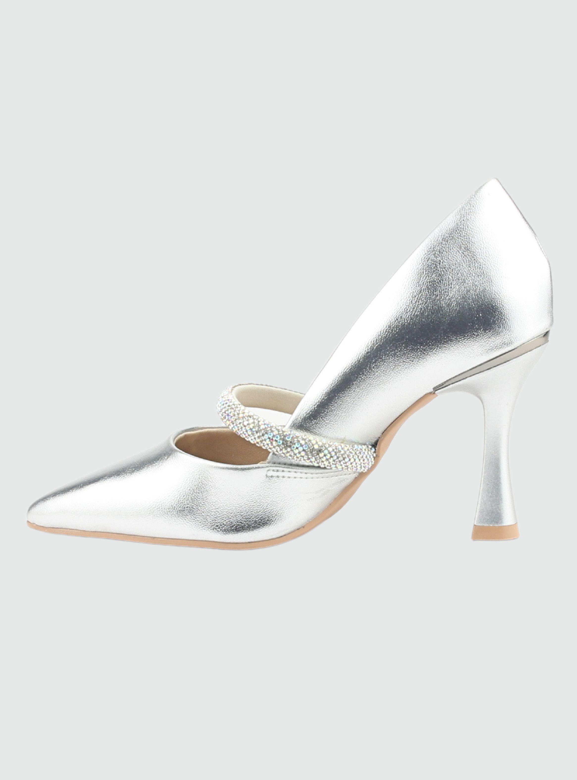 Zapato Ramarim Mujer 2418103 Plateado Casual-1