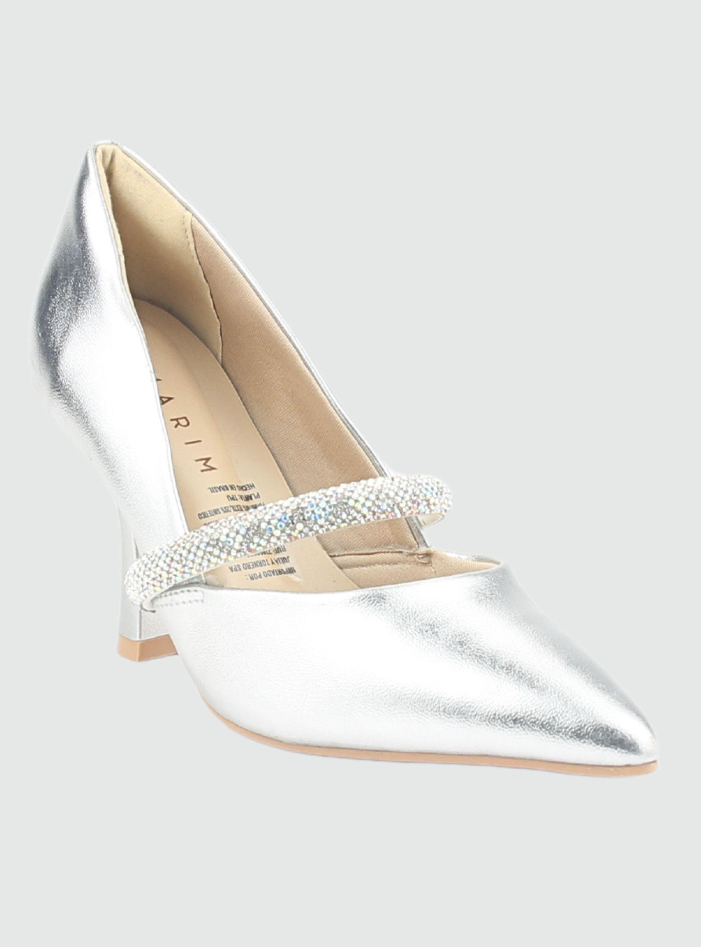 Zapato Ramarim Mujer 2418103 Plateado Casual-2