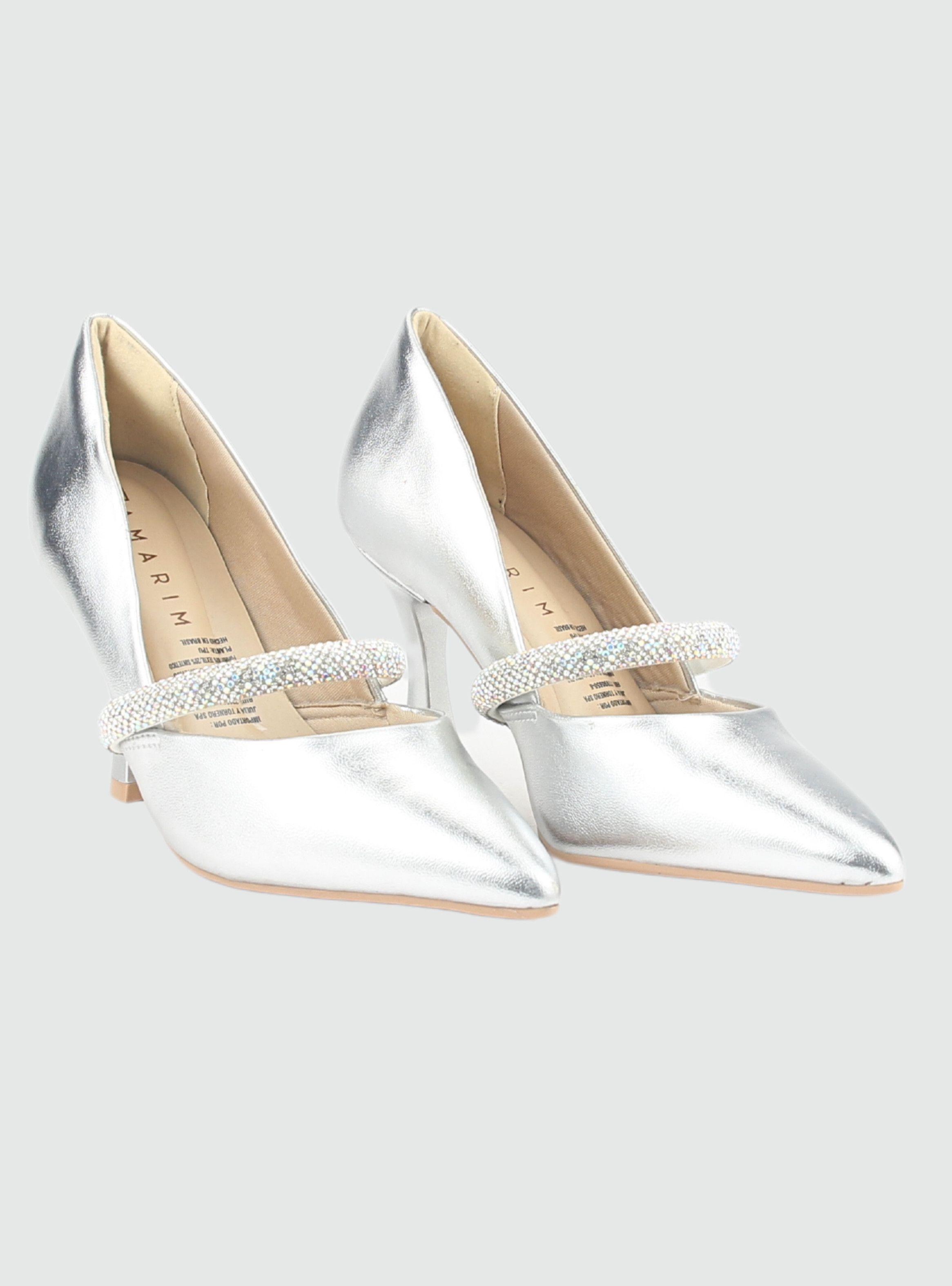 Zapato Ramarim Mujer 2418103 Plateado Casual-3