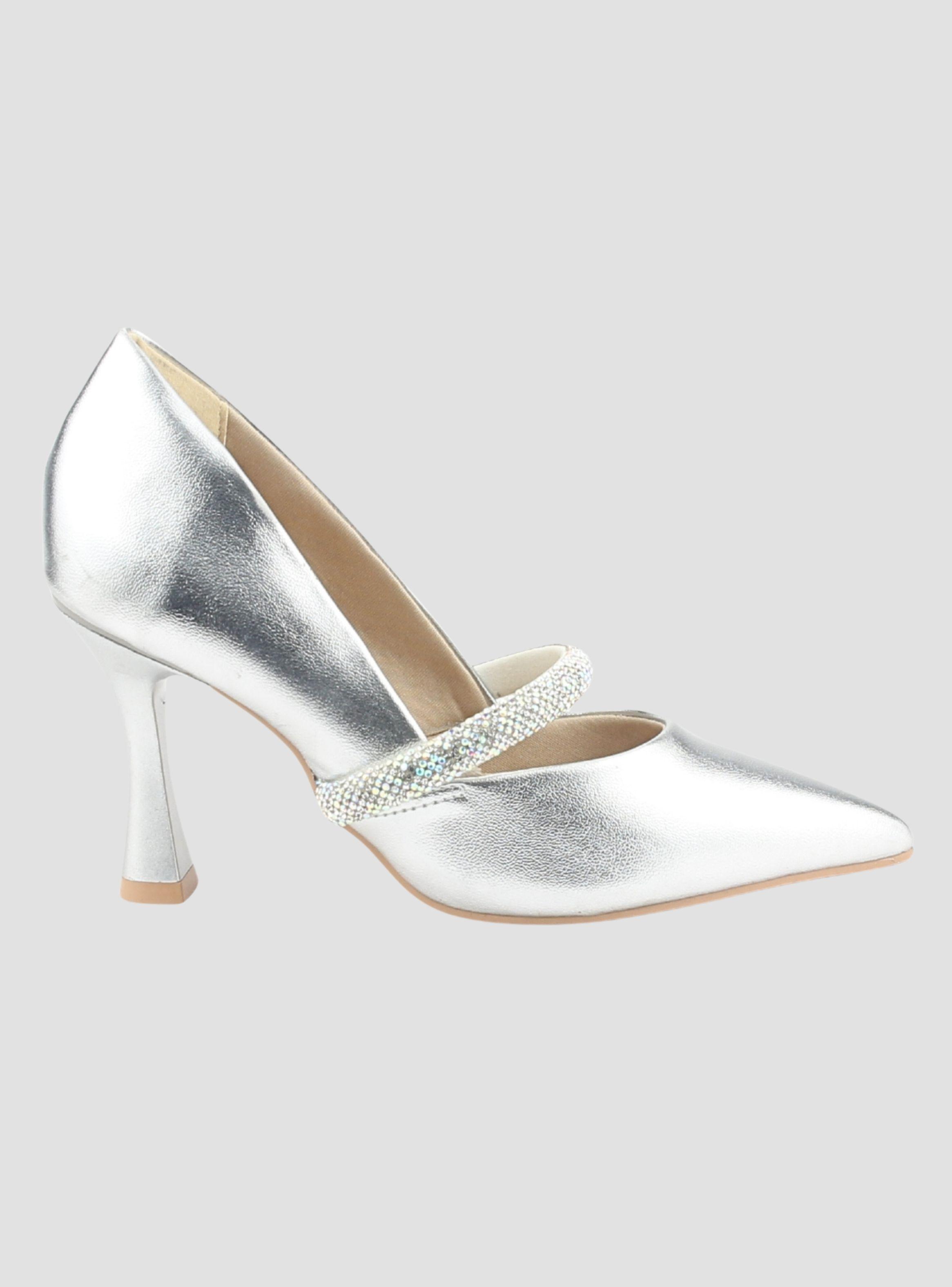 Zapato Ramarim Mujer 2418103 Plateado Casual-0