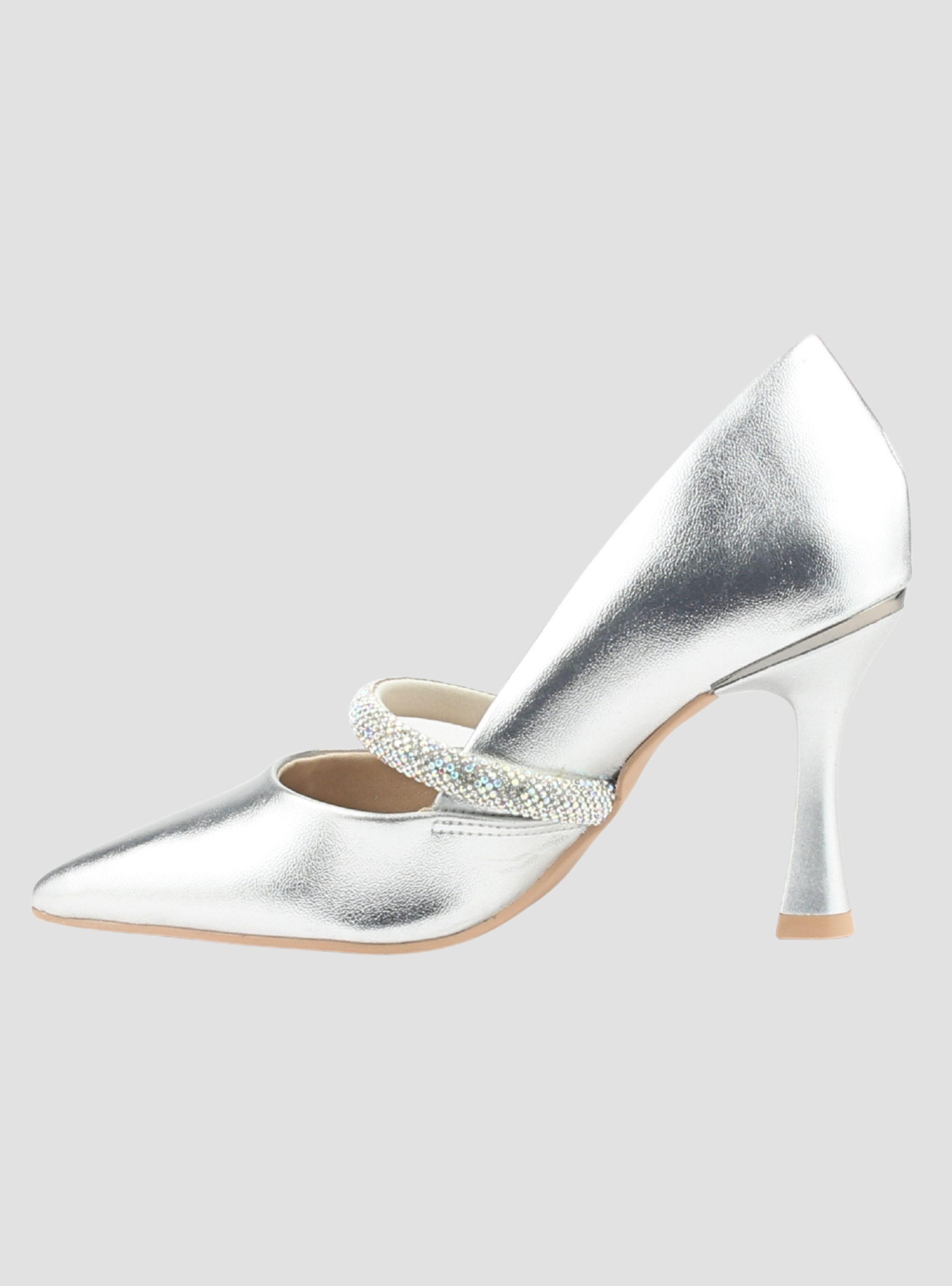 Zapato Ramarim Mujer 2418103 Plateado Casual-1