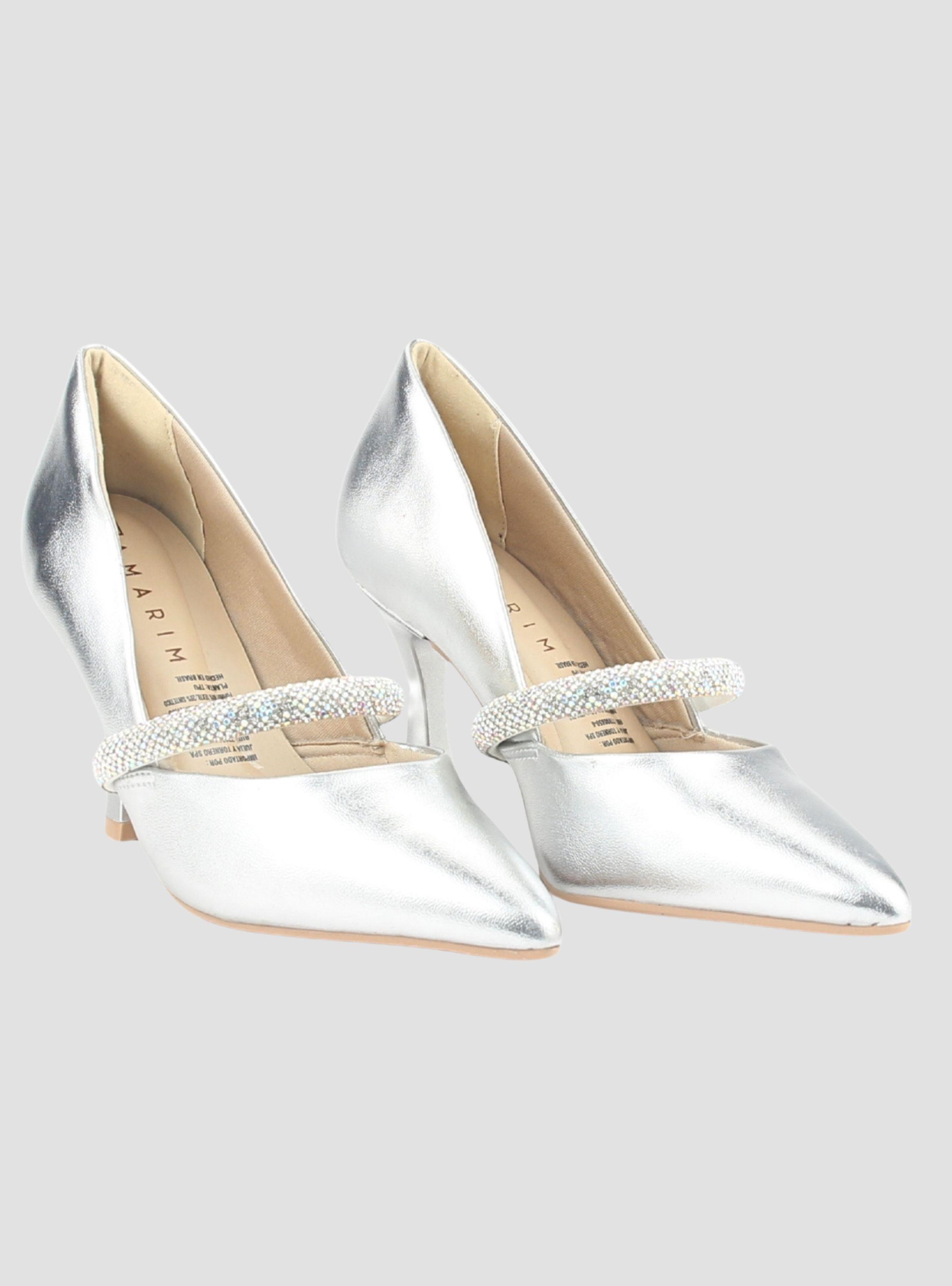 Zapato Ramarim Mujer 2418103 Plateado Casual-2