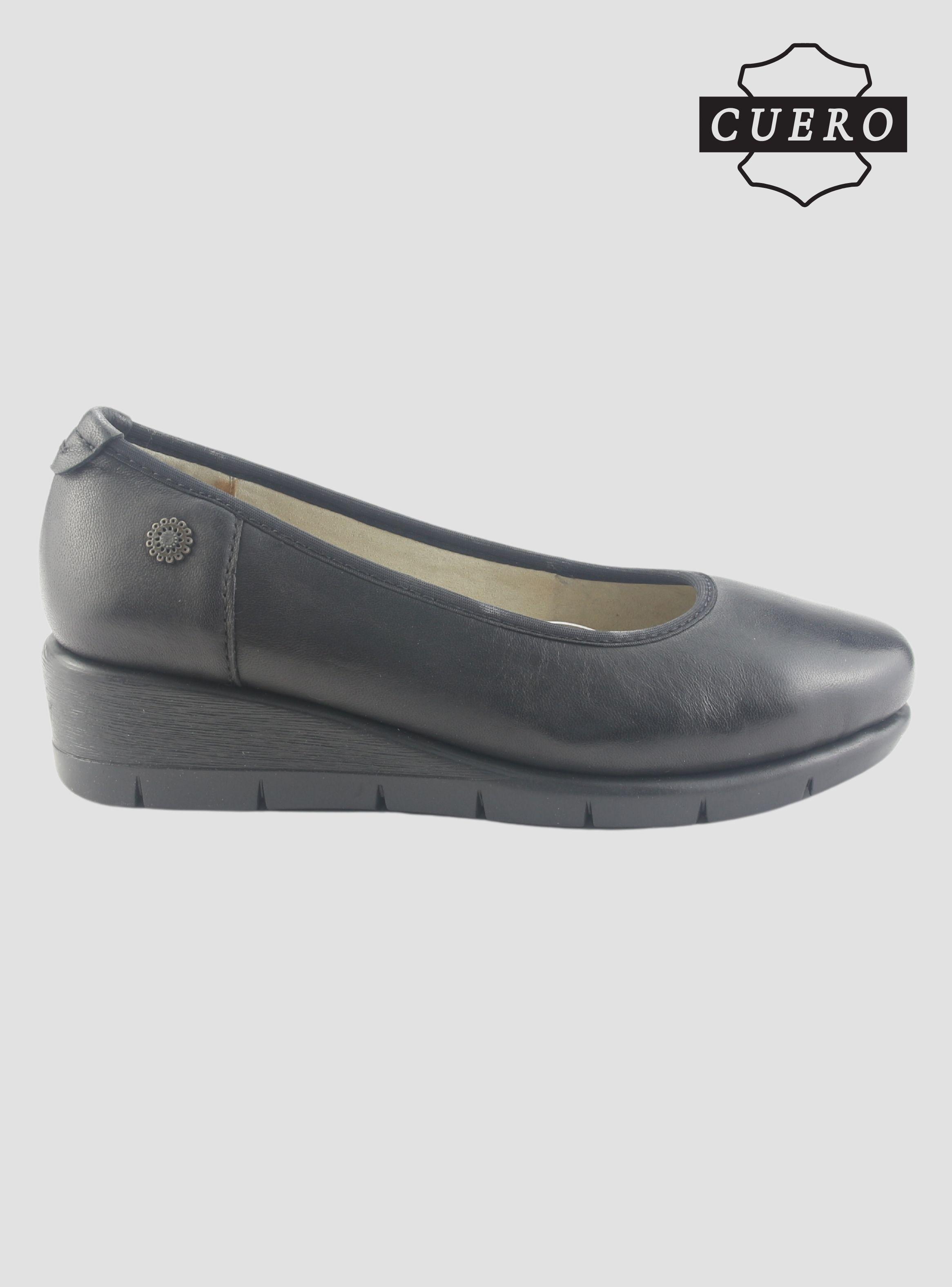 Zapato de Cuero Chalada Mujer Calafate-4 Negro Casual-1