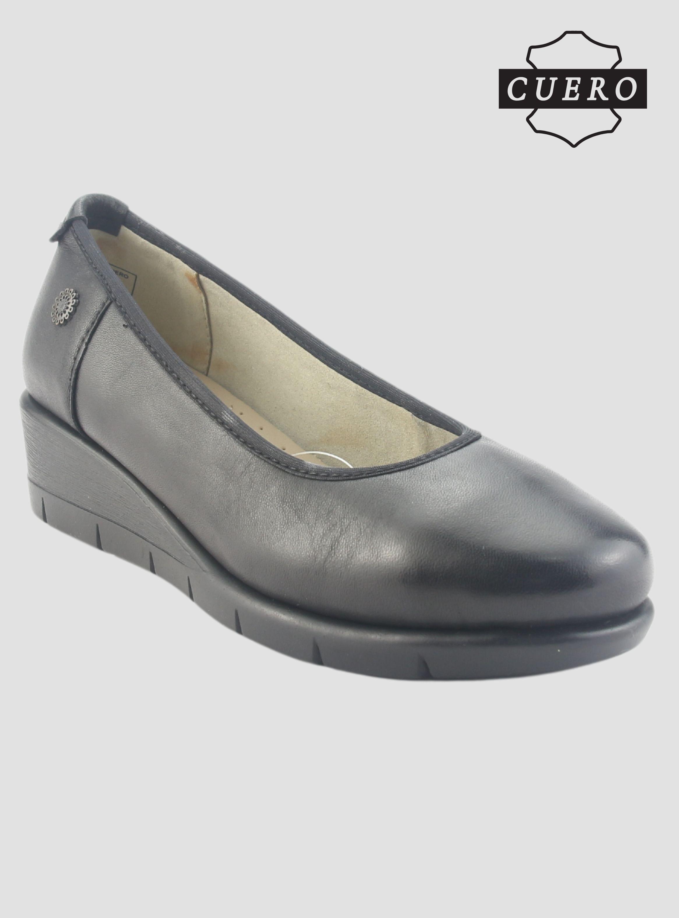 Zapato de Cuero Chalada Mujer Calafate-4 Negro Casual-3