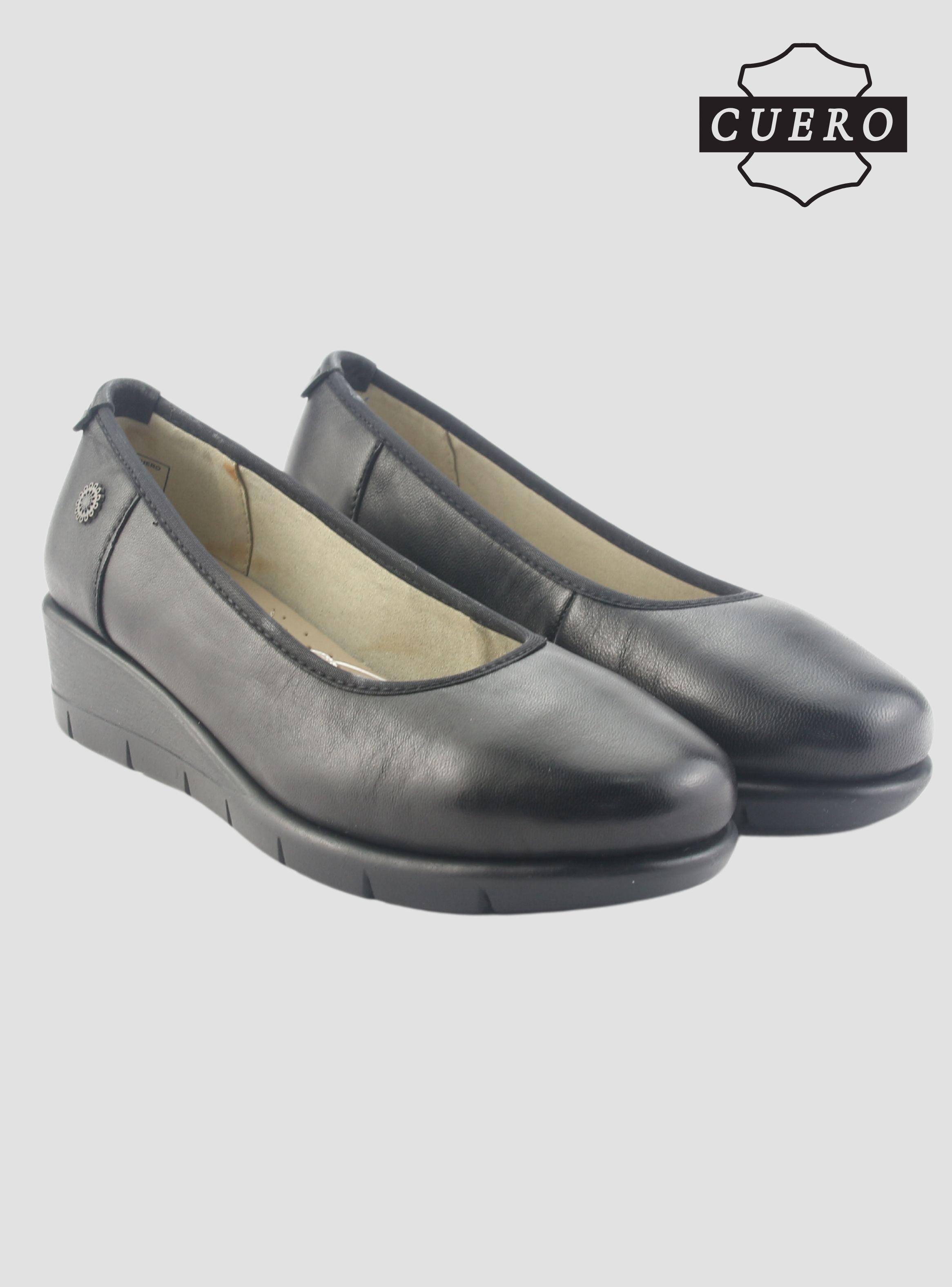 Zapato de Cuero Chalada Mujer Calafate-4 Negro Casual-5