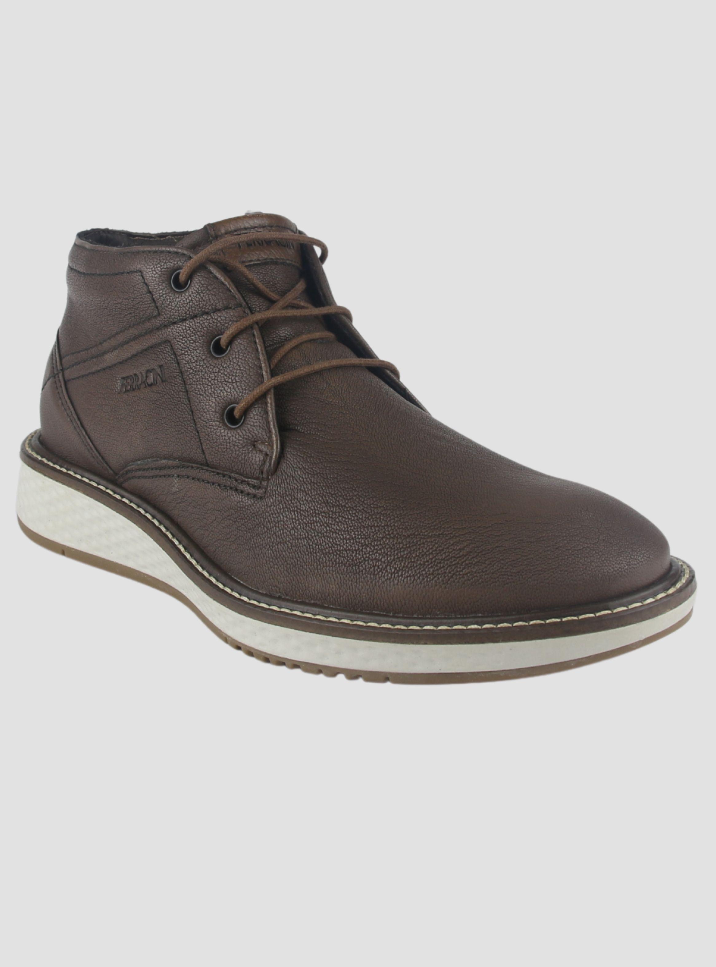Botin Ferracini Hombre 3300 Play Café Claro Casual-2