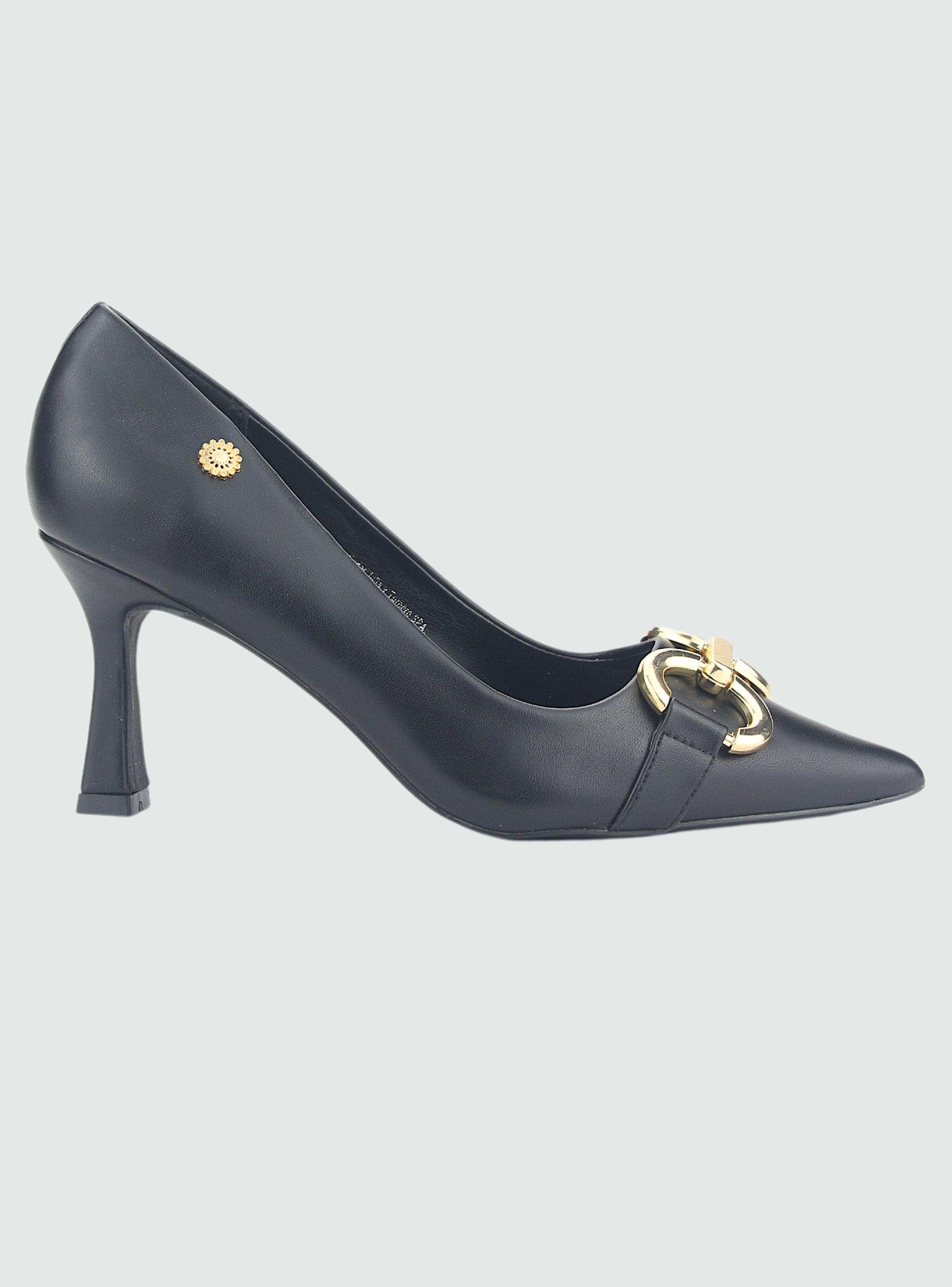Zapato Chalada Mujer Crema-1 Negro Casual-0