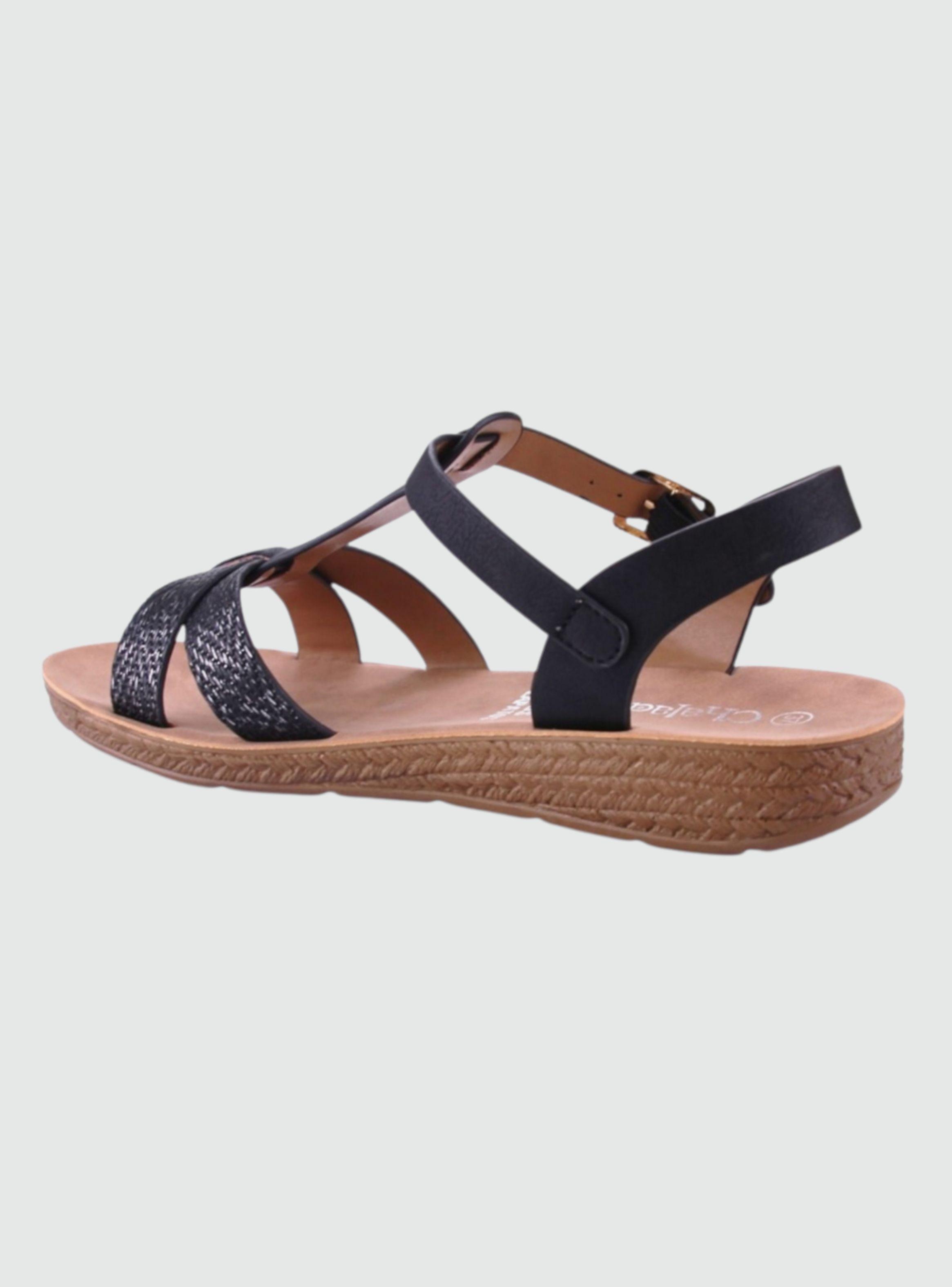 Sandalia Chalada Mujer Tumbes-11 Negro Casual-1