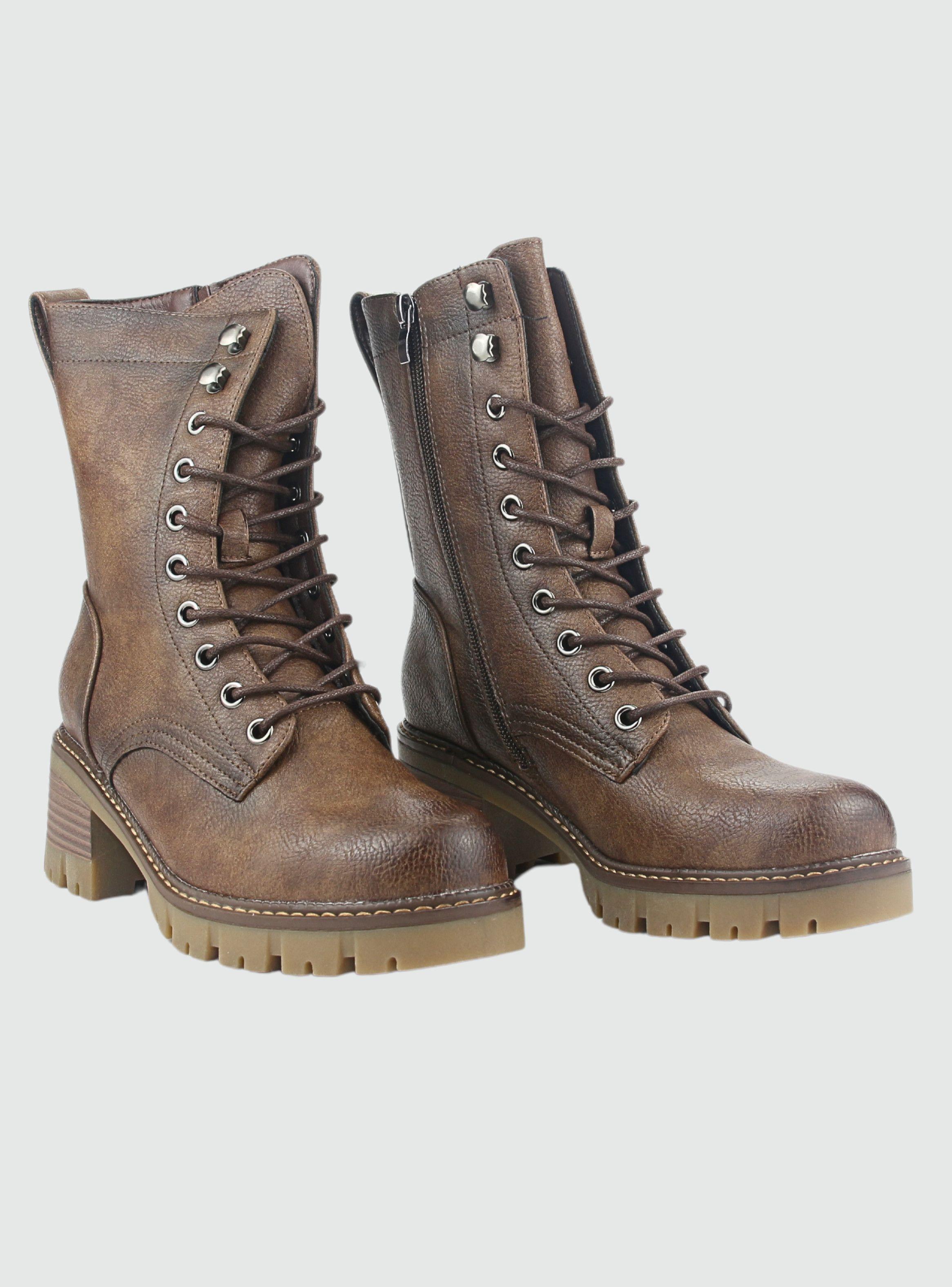 Bota Chalada Mujer Sindy-5 Café Casual-4