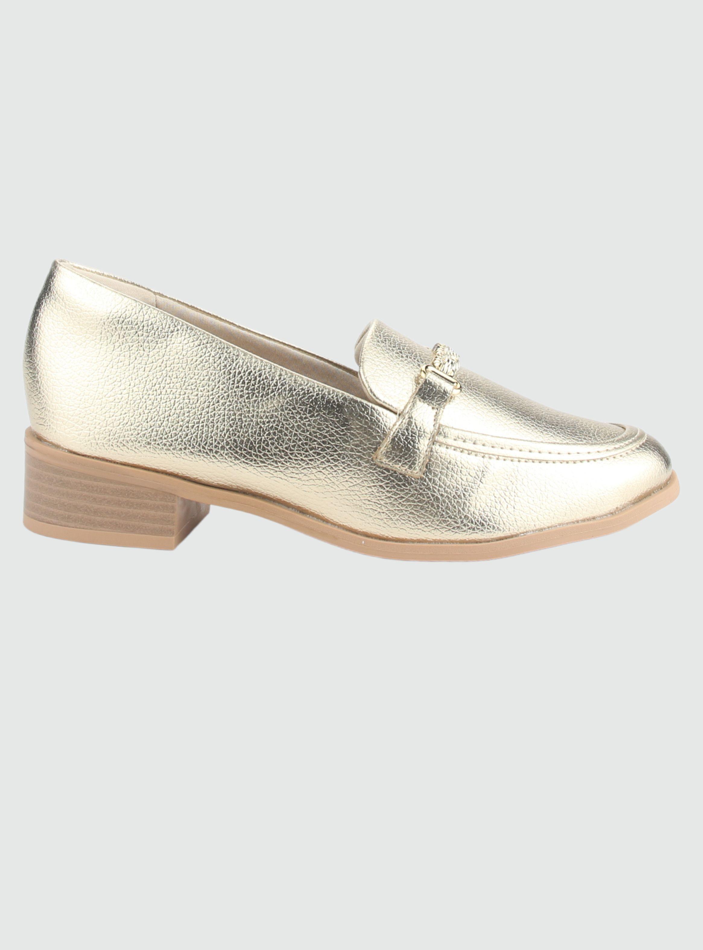 Zapato Chalada Mujer 2416101 Dorado Casual-0