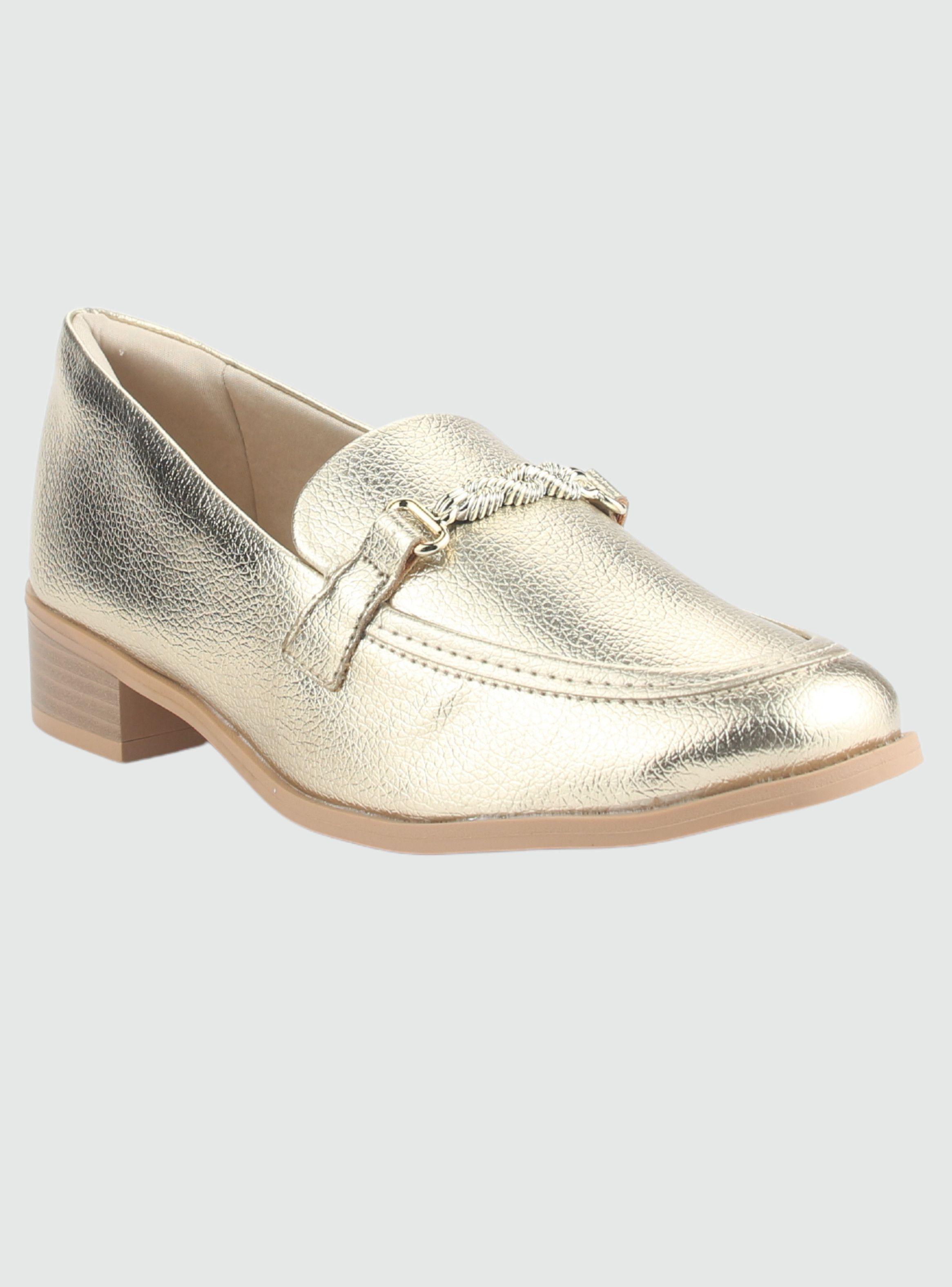 Zapato Chalada Mujer 2416101 Dorado Casual-2