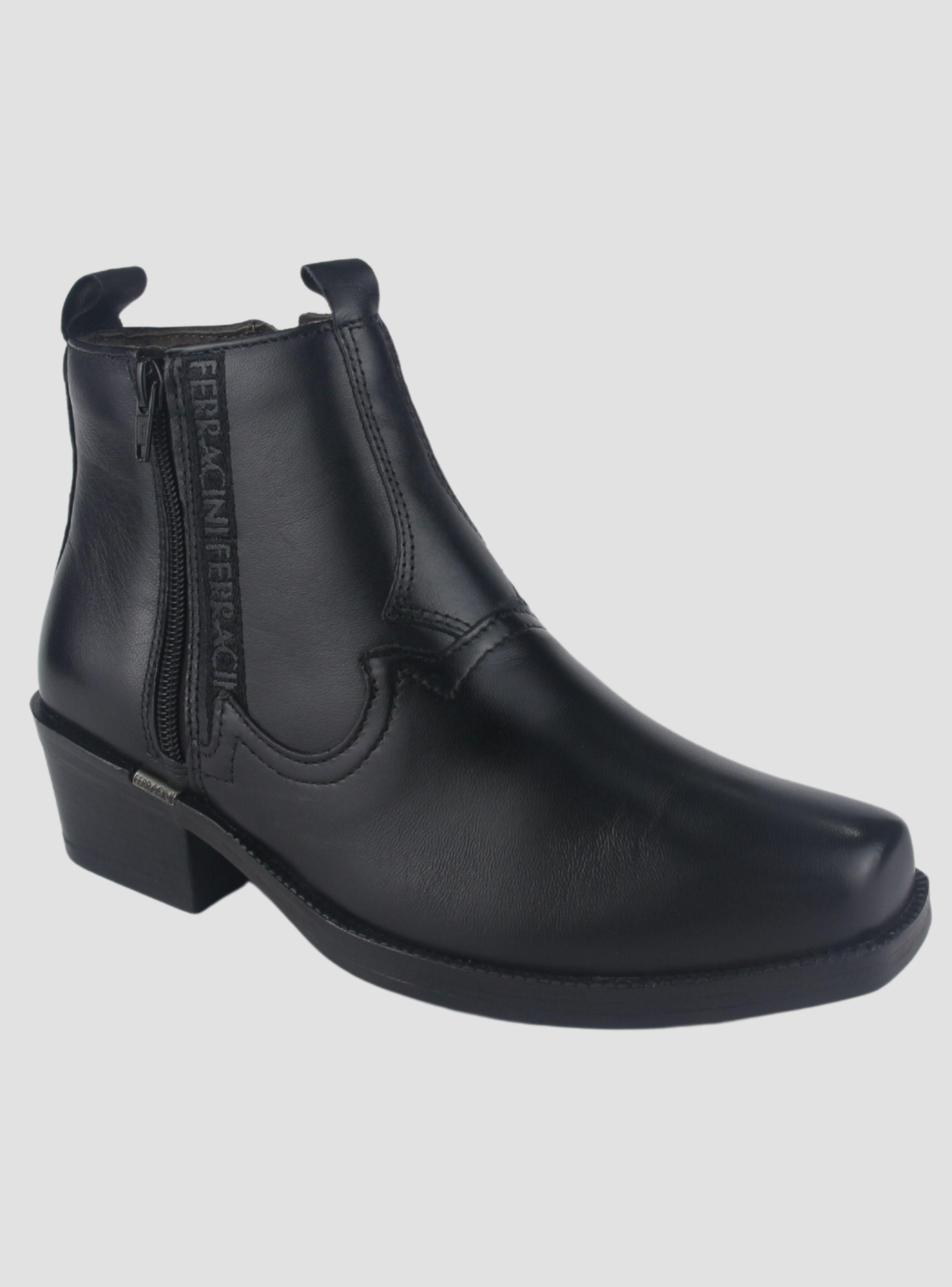 Botin Ferracini Hombre 8907 New Country Negro Casual-2