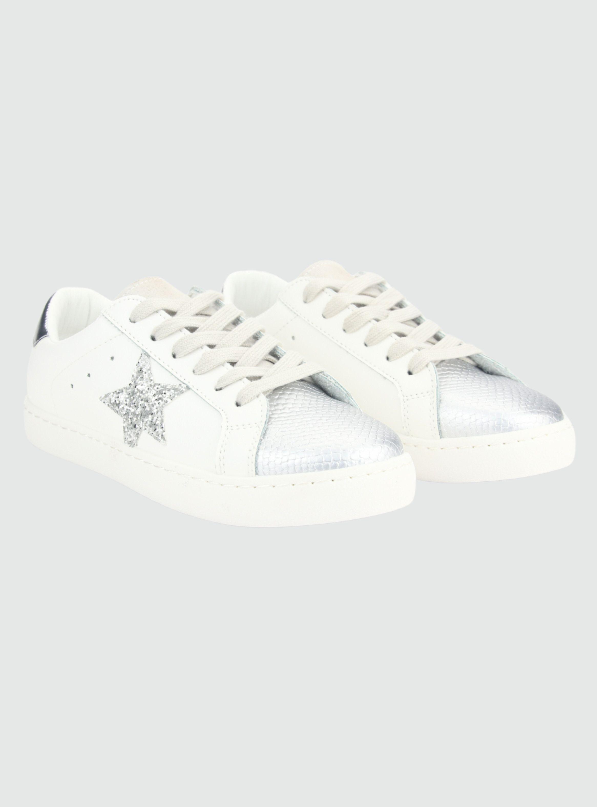 Zapatilla Chalada Mujer Goose-1 Plateado Urbano-2