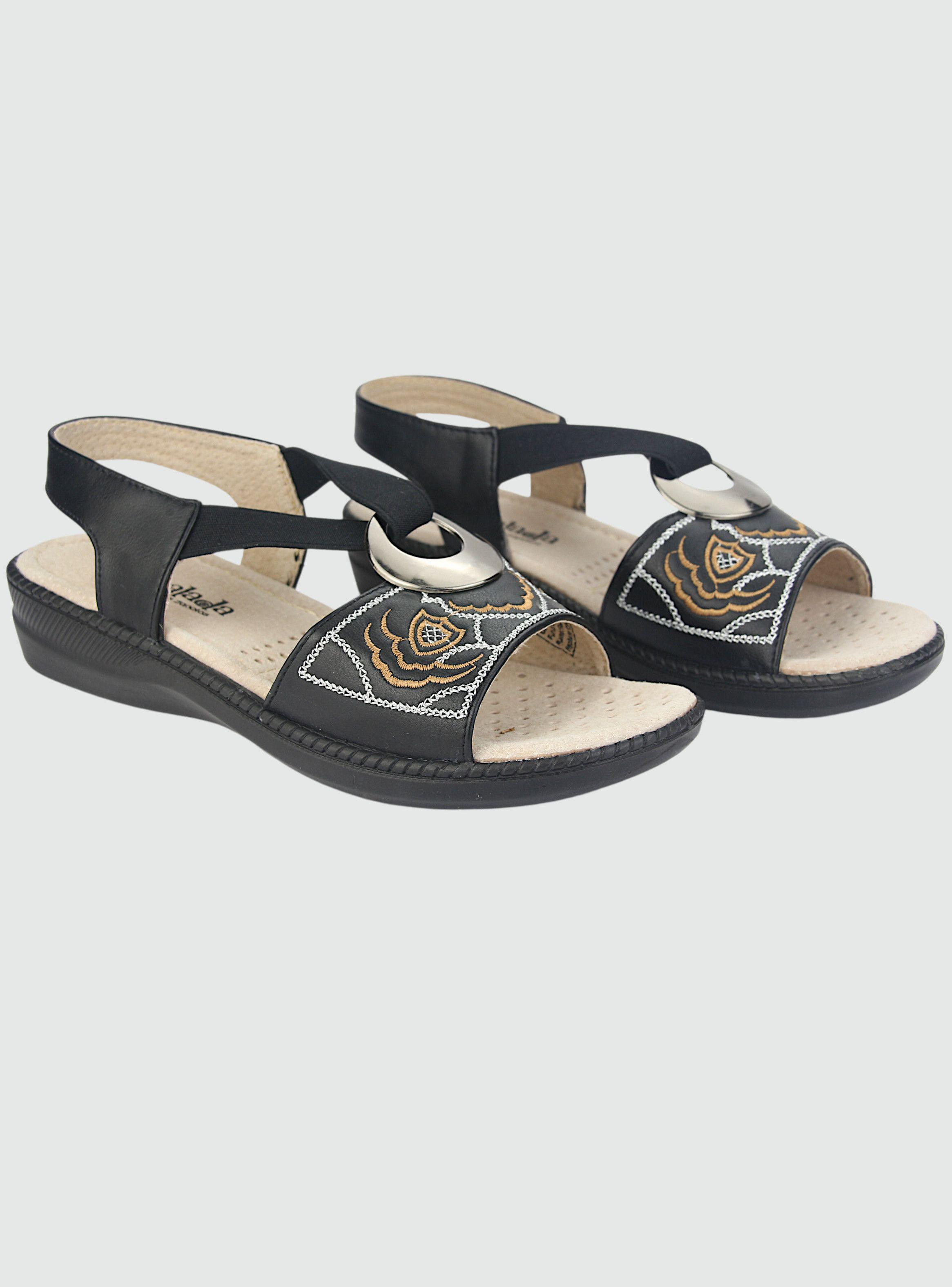 Sandalia Chalada Mujer Lena-3 Negro Casual-2