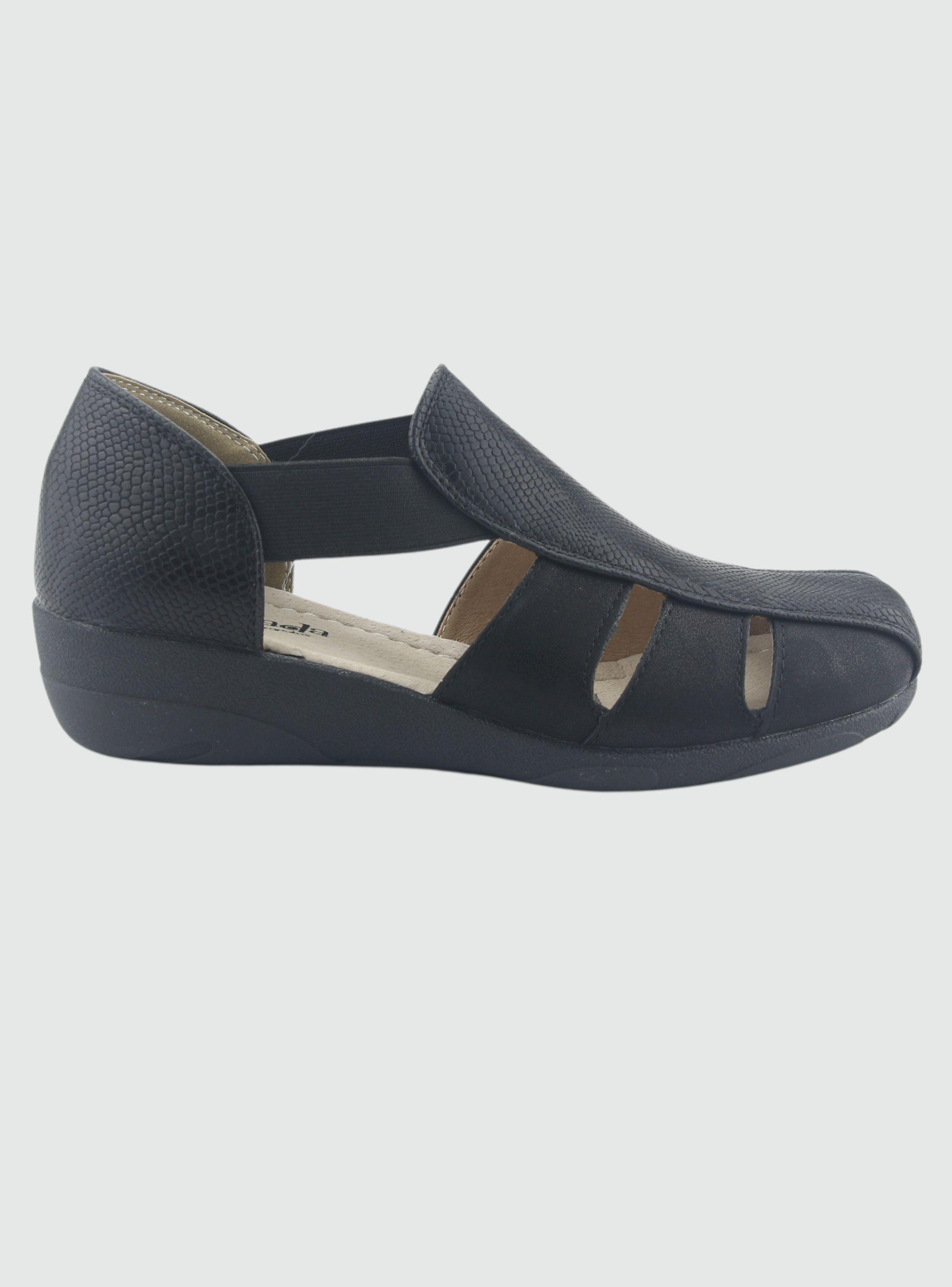 Sandalia Chalada Mujer Mira-1 Negro Comfort-0