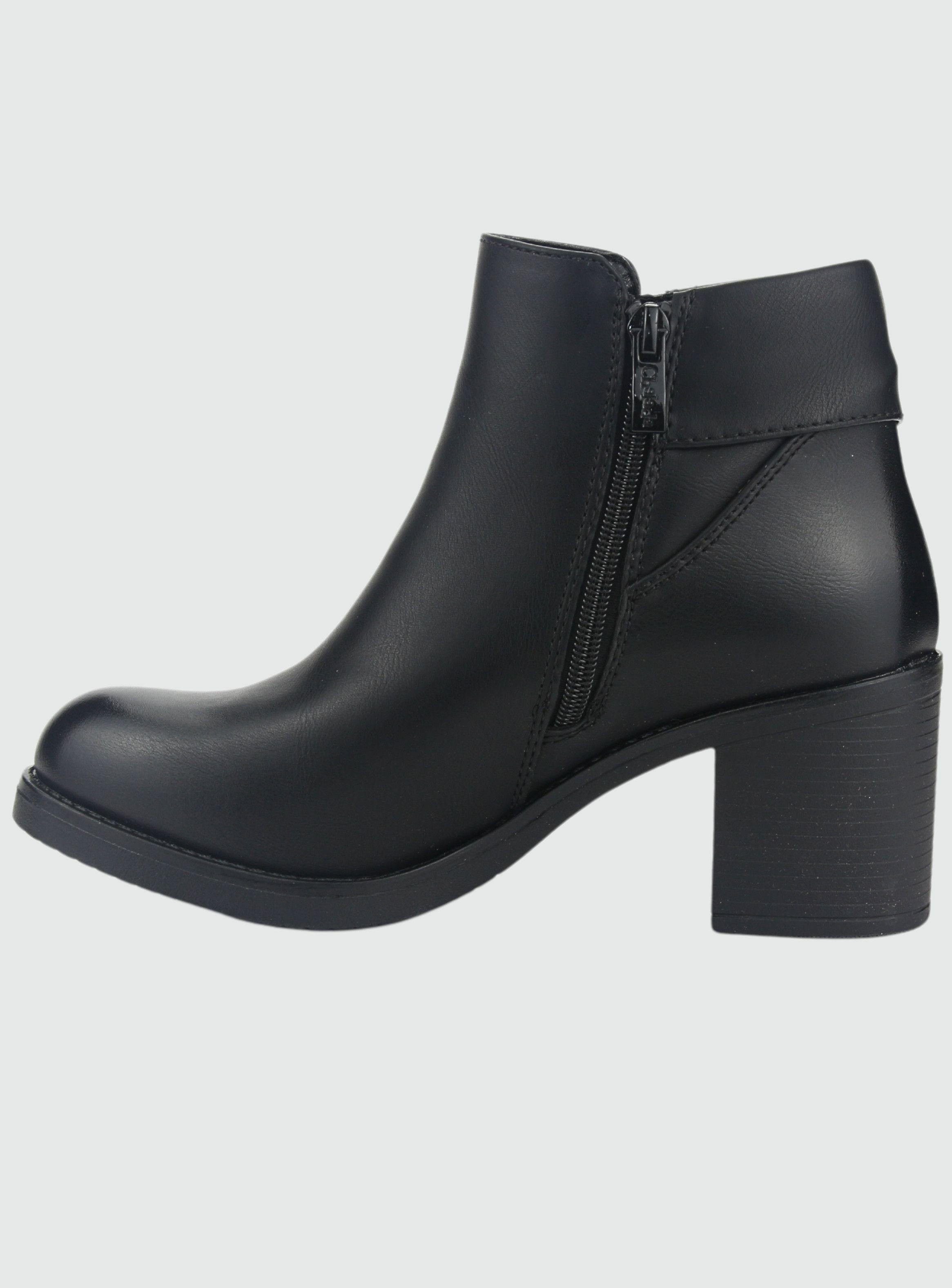 Botin Chalada Mujer Prata-3 Negro Casual-1