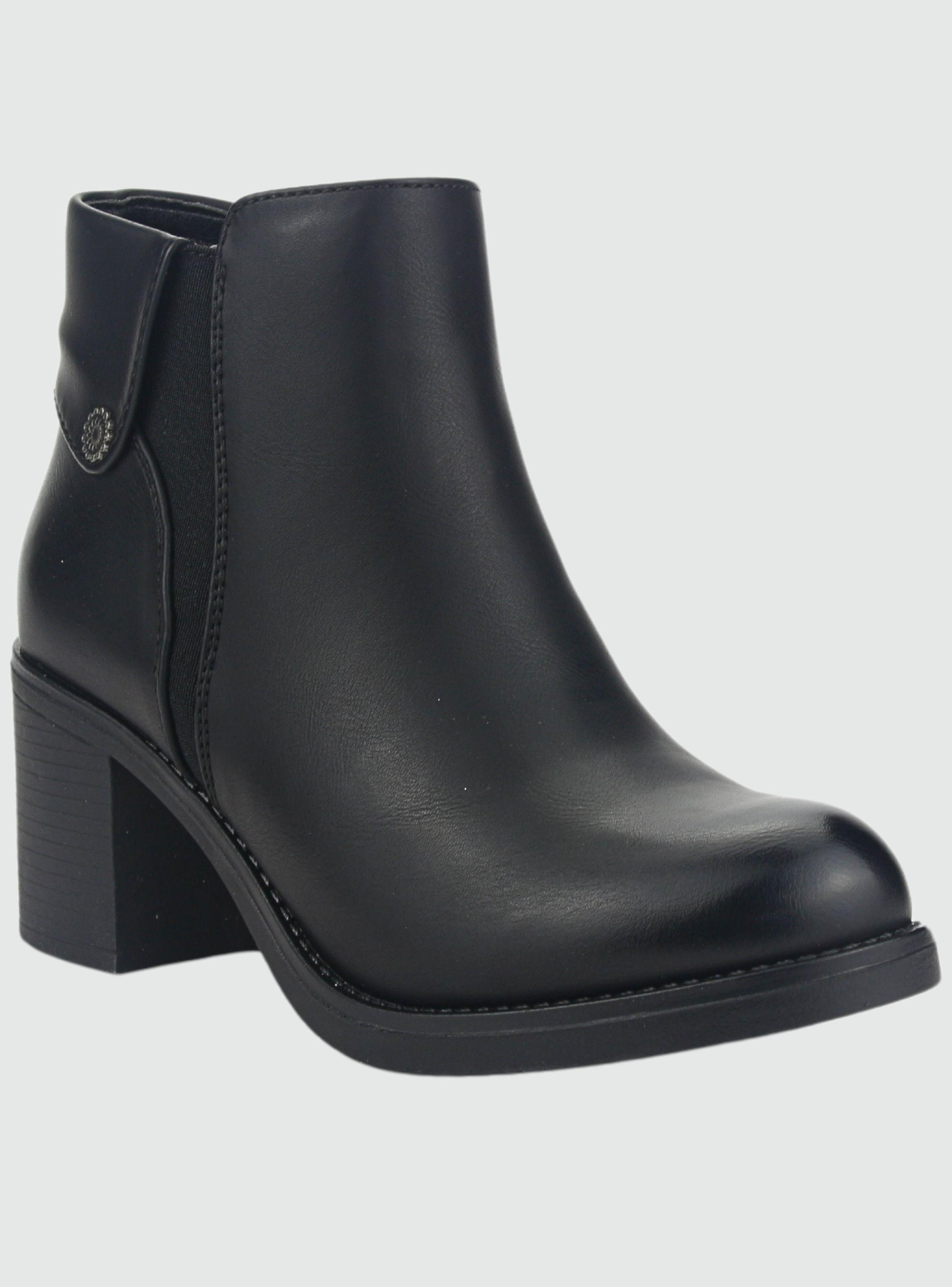 Botin Chalada Mujer Prata-3 Negro Casual-2