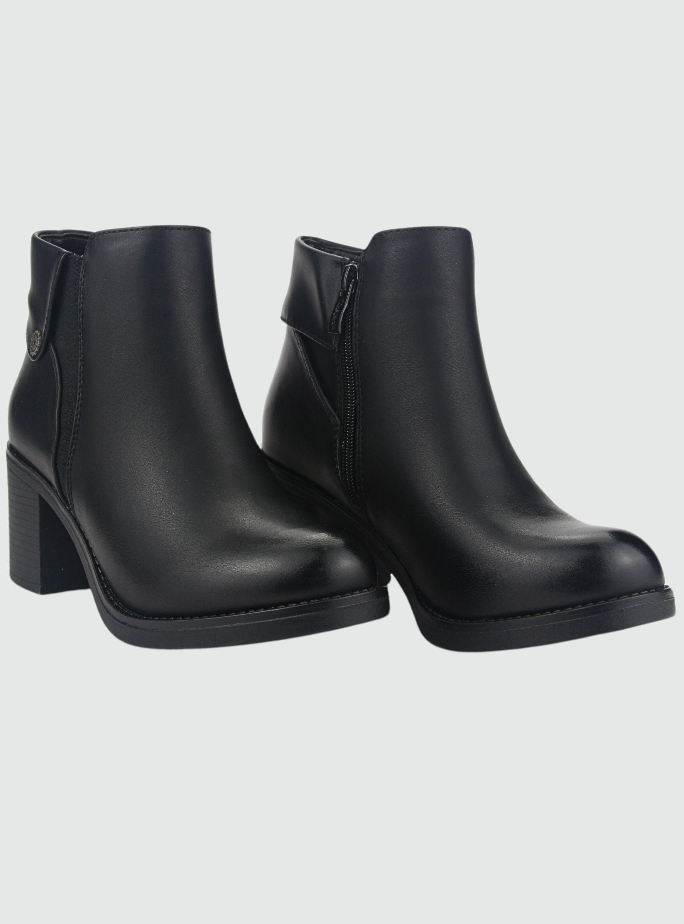 Botin Chalada Mujer Prata-3 Negro Casual-4