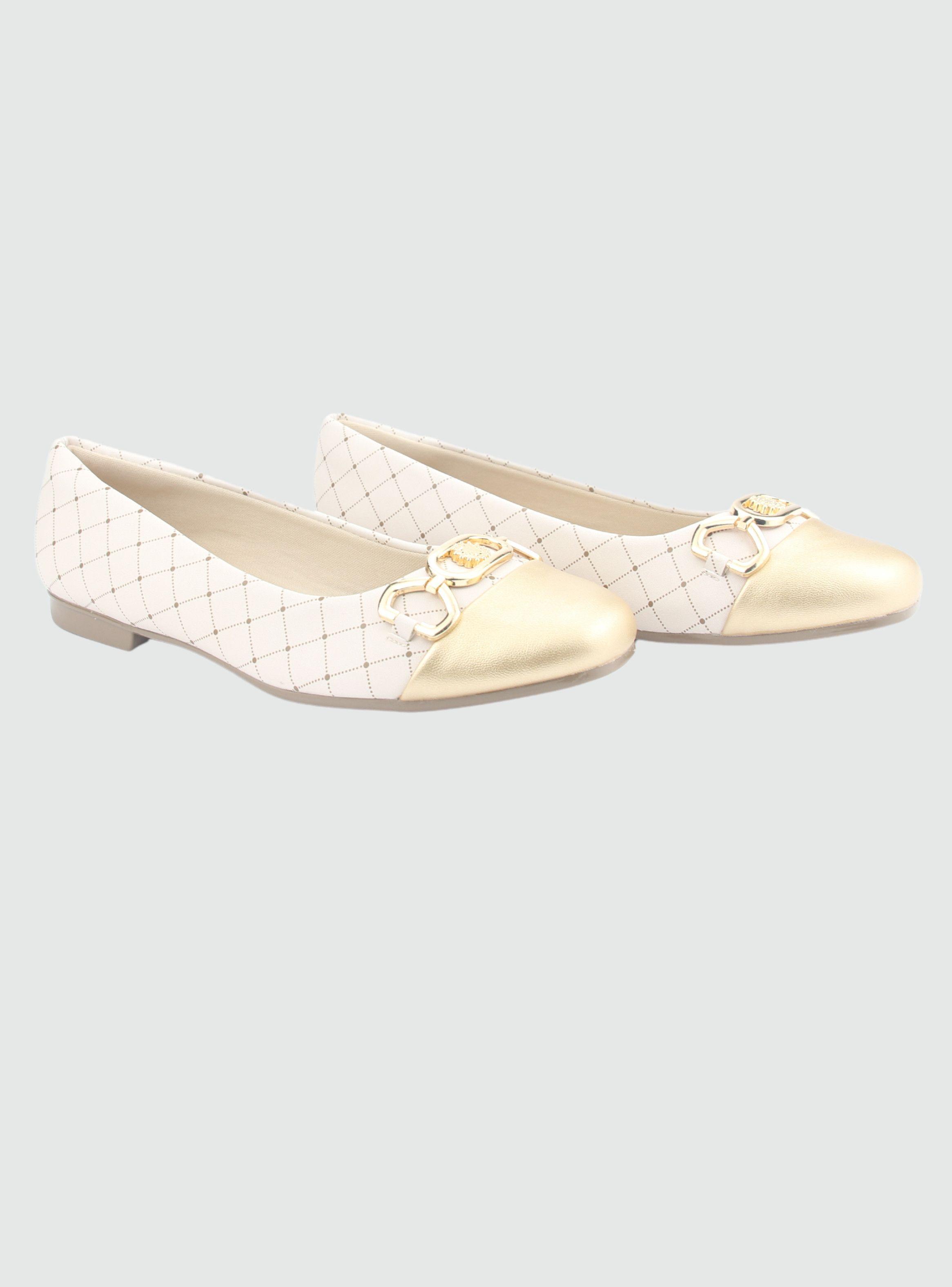 Zapato Chalada Mujer Nazzer-2 Dorado Casual-4