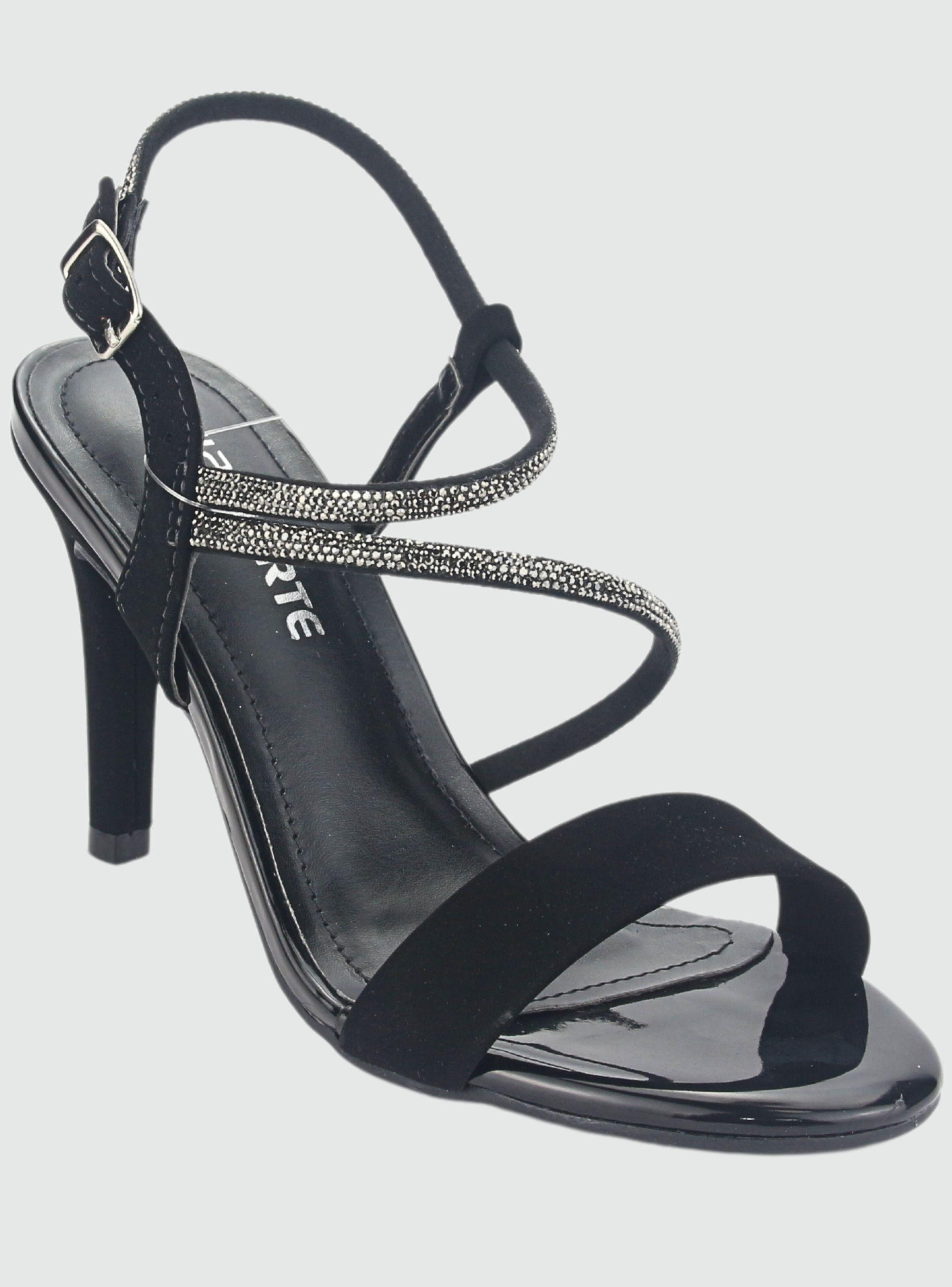 Sandalia Via Marte Mujer 23-17703 Preto Casual-2