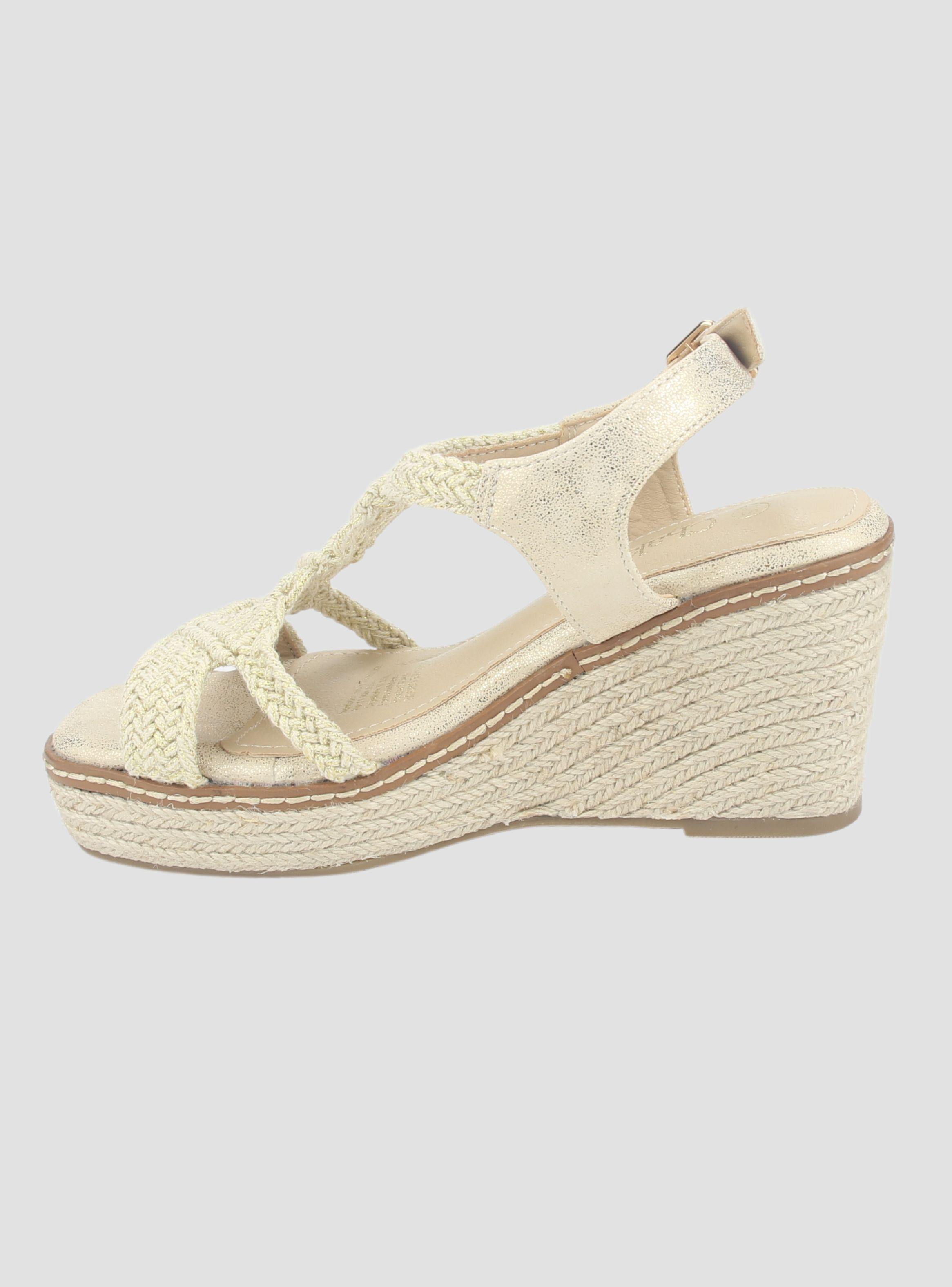 Sandalia Chalada Mujer Pole-2 Dorado Casual-1