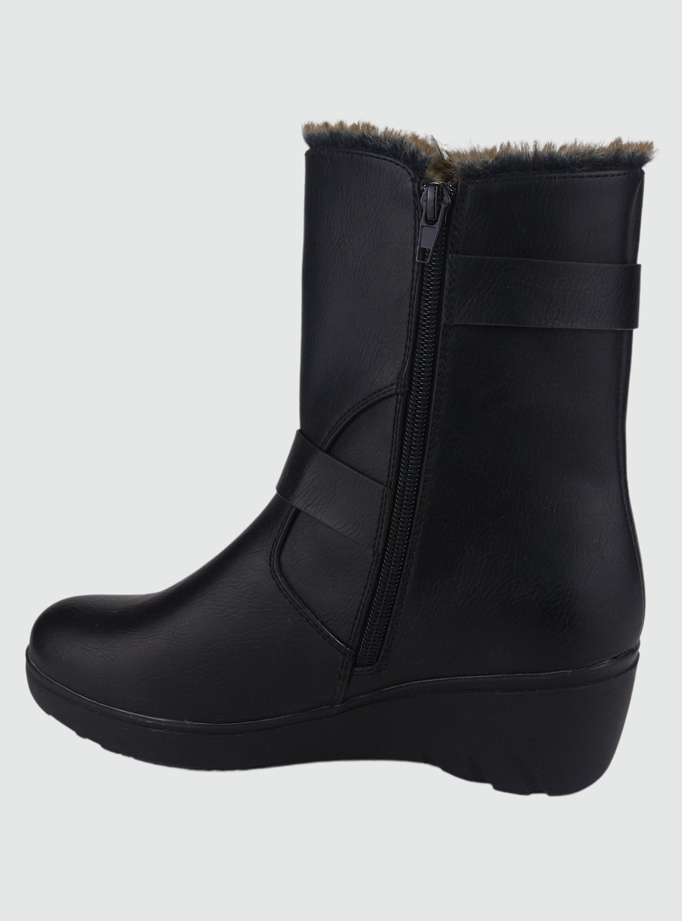 Botin Chalada Mujer Tanda-20 Negro Casual-1