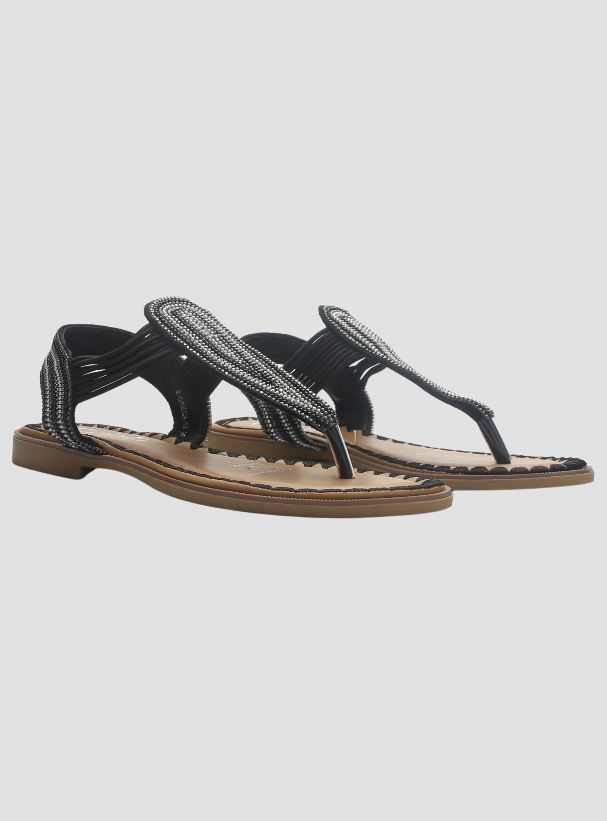 Sandalia de mujer Negro Casual Chalada Greca-67-4