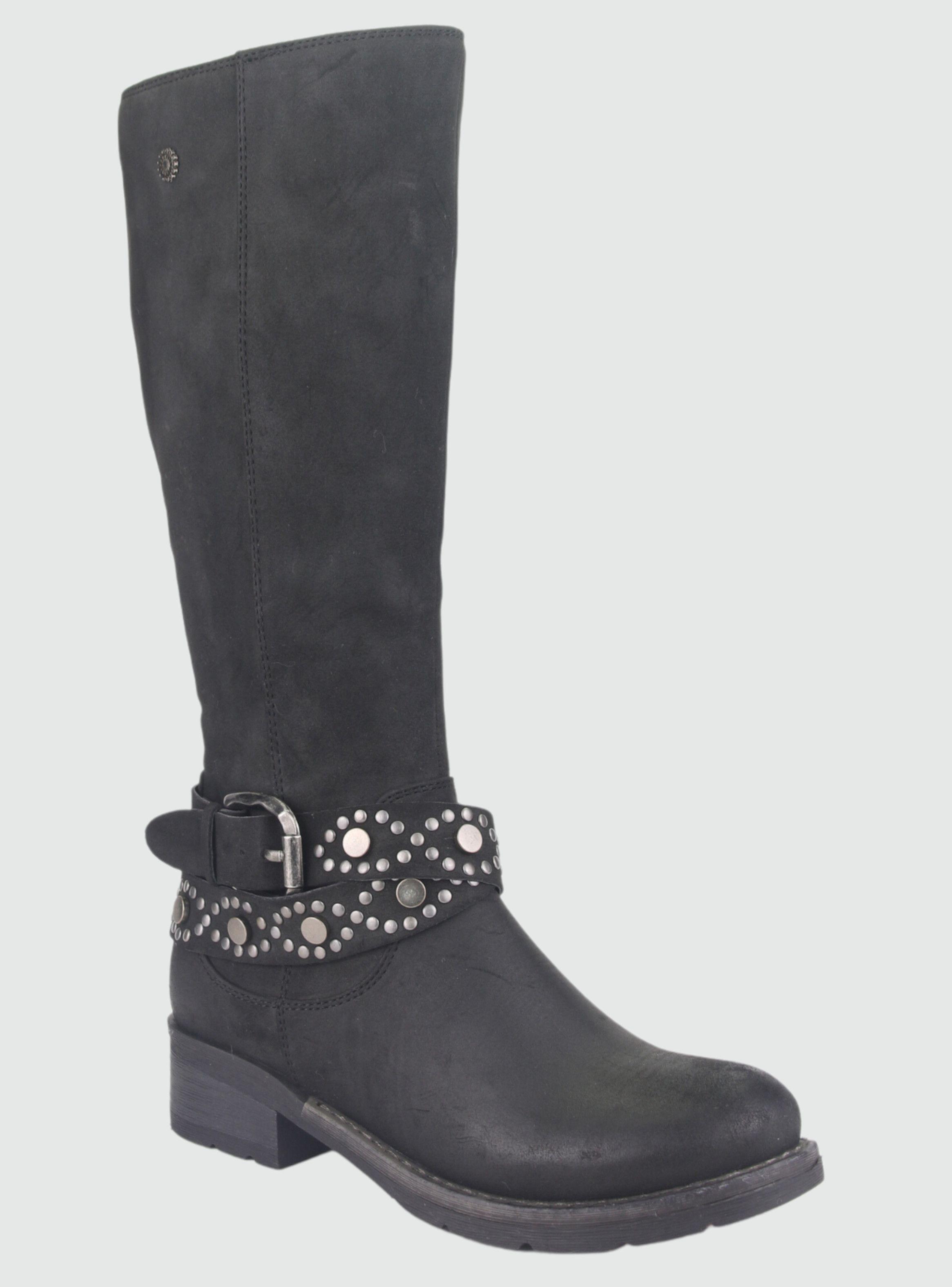 Bota Chalada Mujer Torri-23 Negro Casual-2