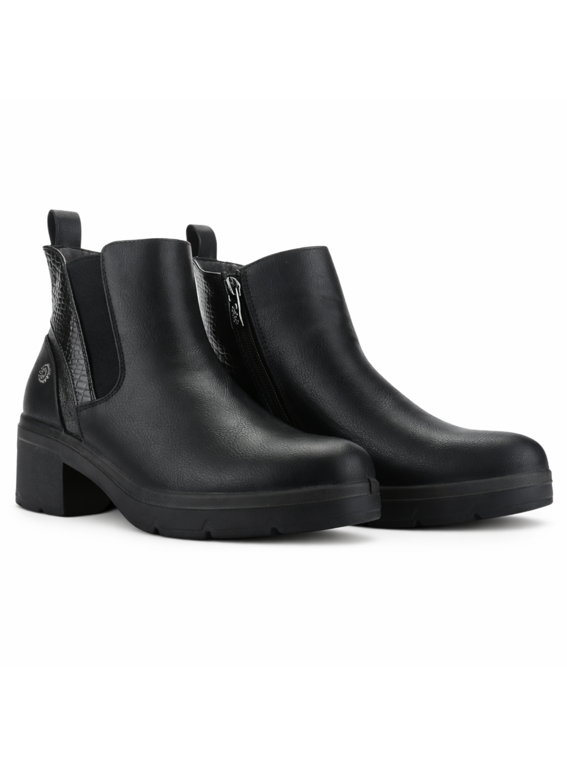Botin Negro Mujer Casual Chalada Madena-3