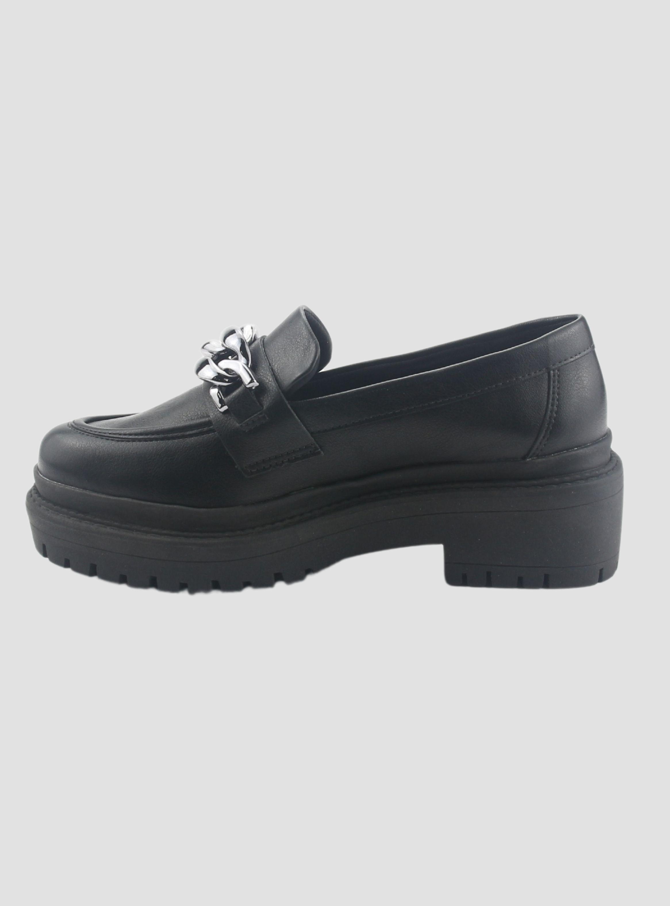 Mocasin Via Marte Mujer 013-006-01 Negro Casual-1