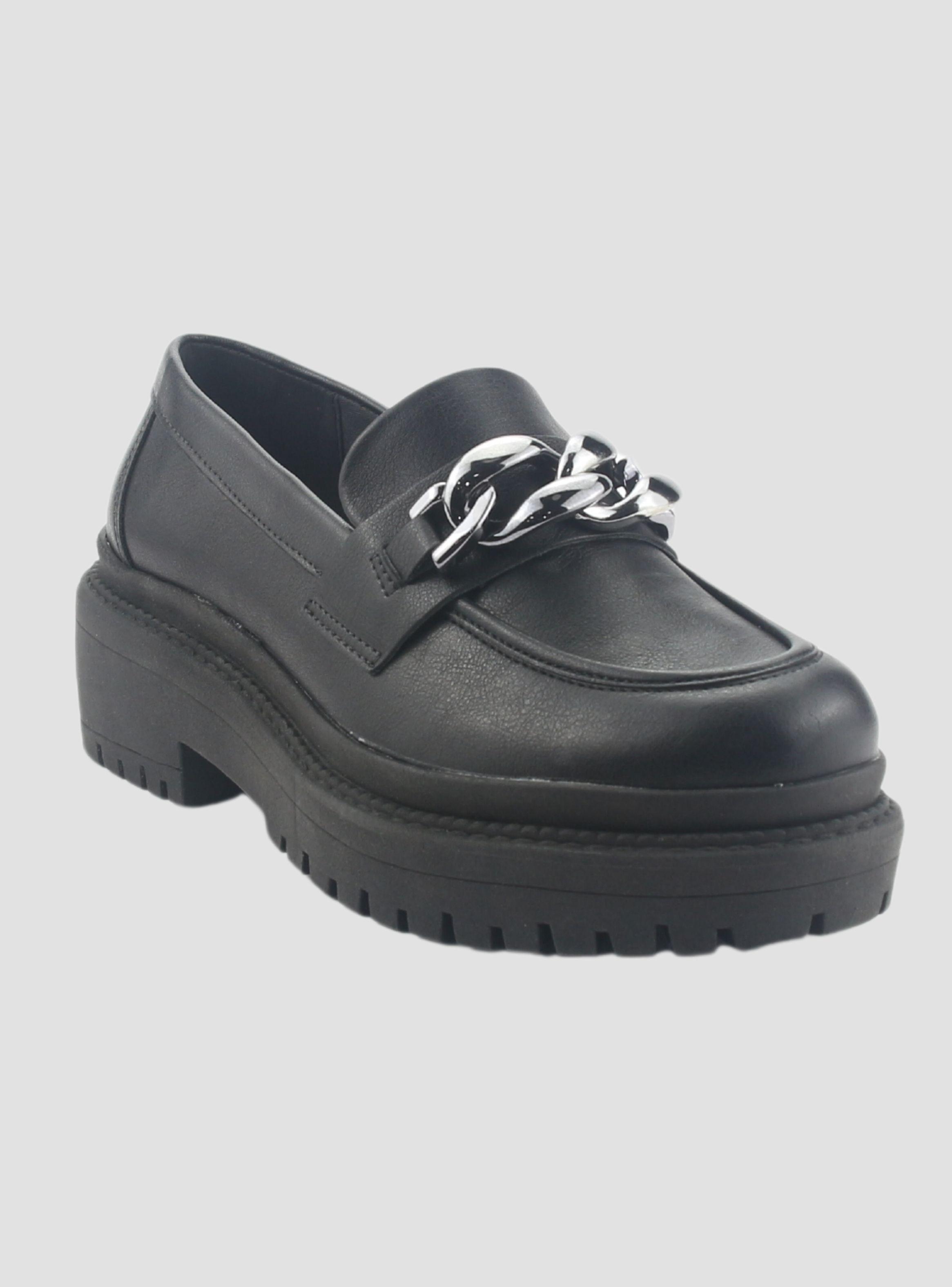 Mocasin Via Marte Mujer 013-006-01 Negro Casual-2